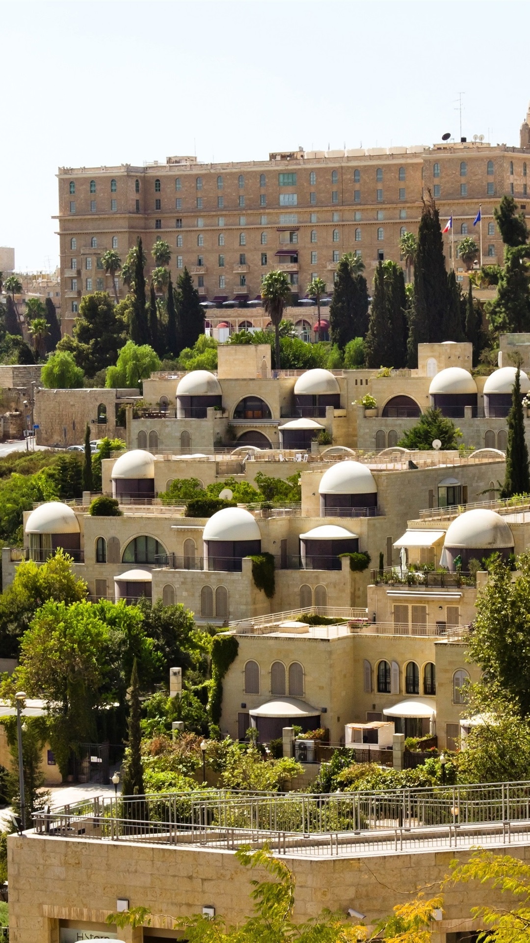Jerusalem: Beit Shmuel, Architecture, Buildings. 1080x1920 Full HD Wallpaper.
