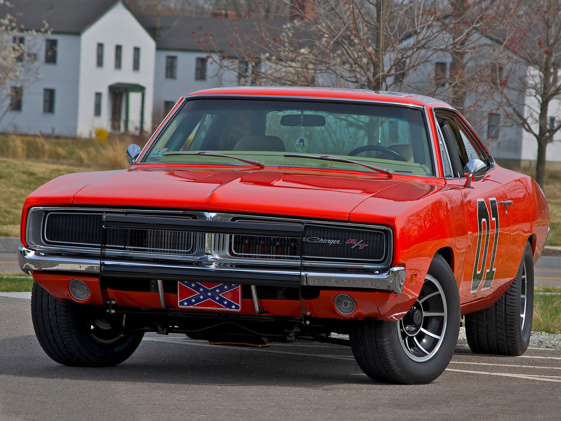 General Lee Car: 1969 Dodge car, The Confederate flag, A vehicle used in filming the TV series, Charger R/T. 1920x1440 HD Background.