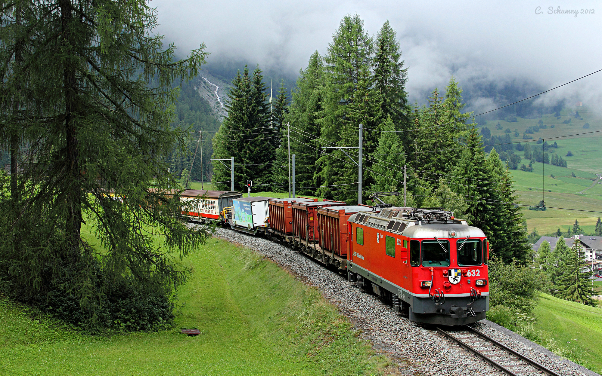 Train, Europe, Alps locomotive, Die Europa, 2000x1260 HD Desktop