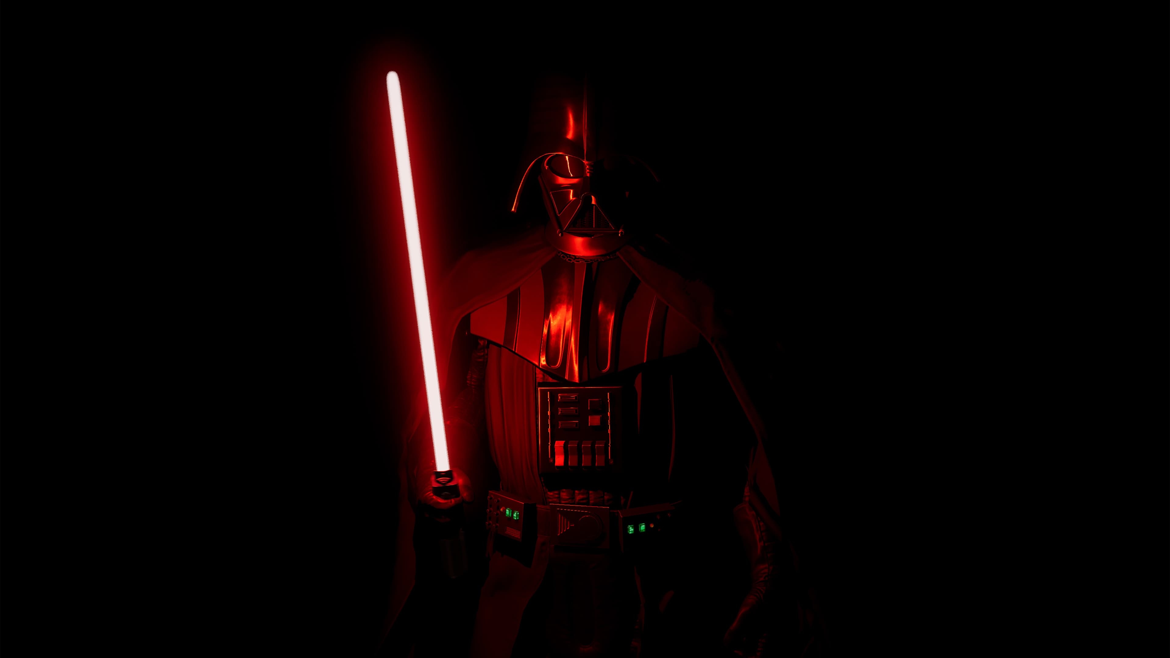 Sith: Darth Vader, Film character, The lead villain of the popular American science fiction franchise. 3840x2160 4K Background.