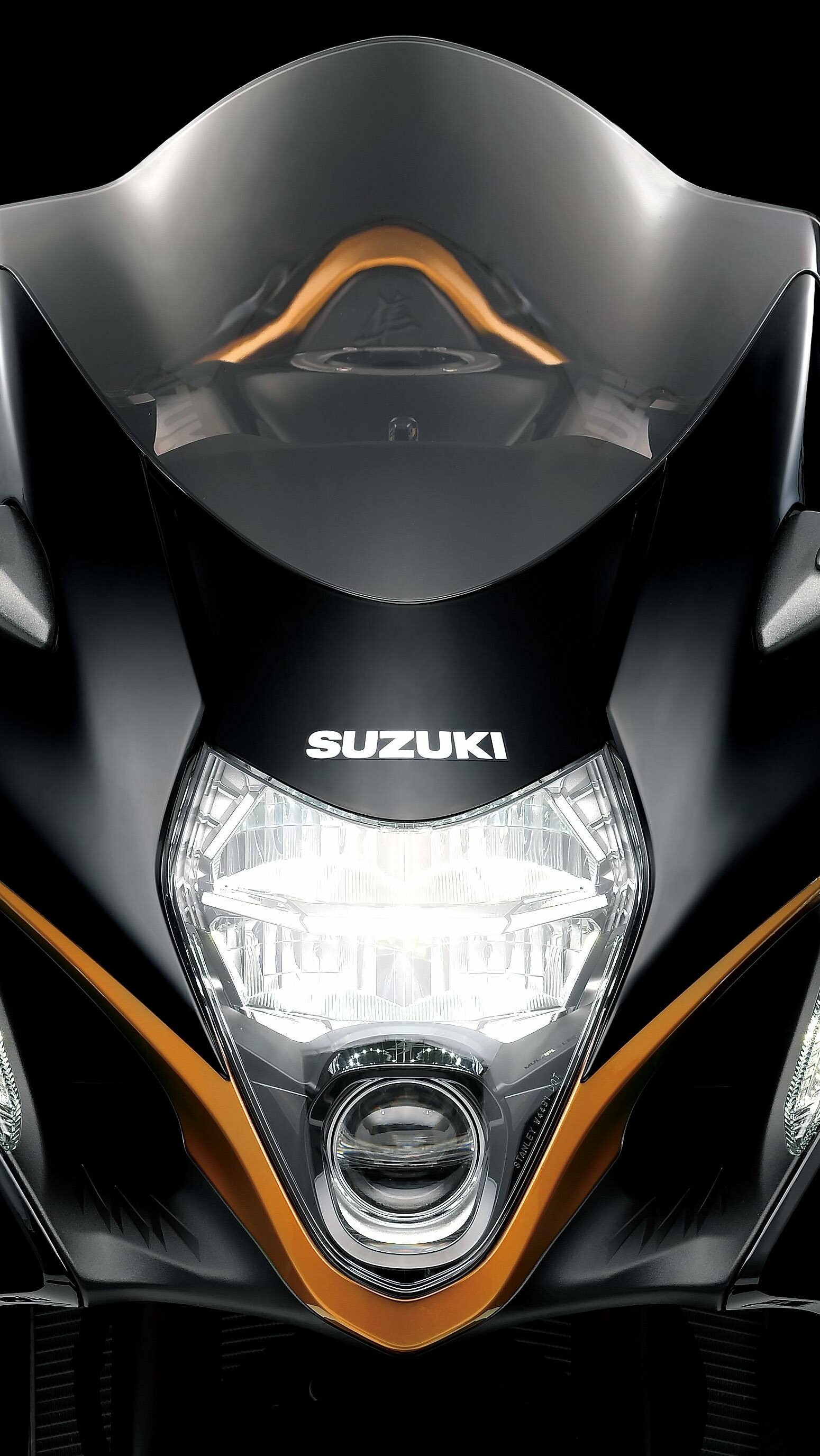 Suzuki Hayabusa: Suzuki's flagship sport bike, Won acclaim as the world's fastest production motorcycle. 1550x2760 HD Wallpaper.