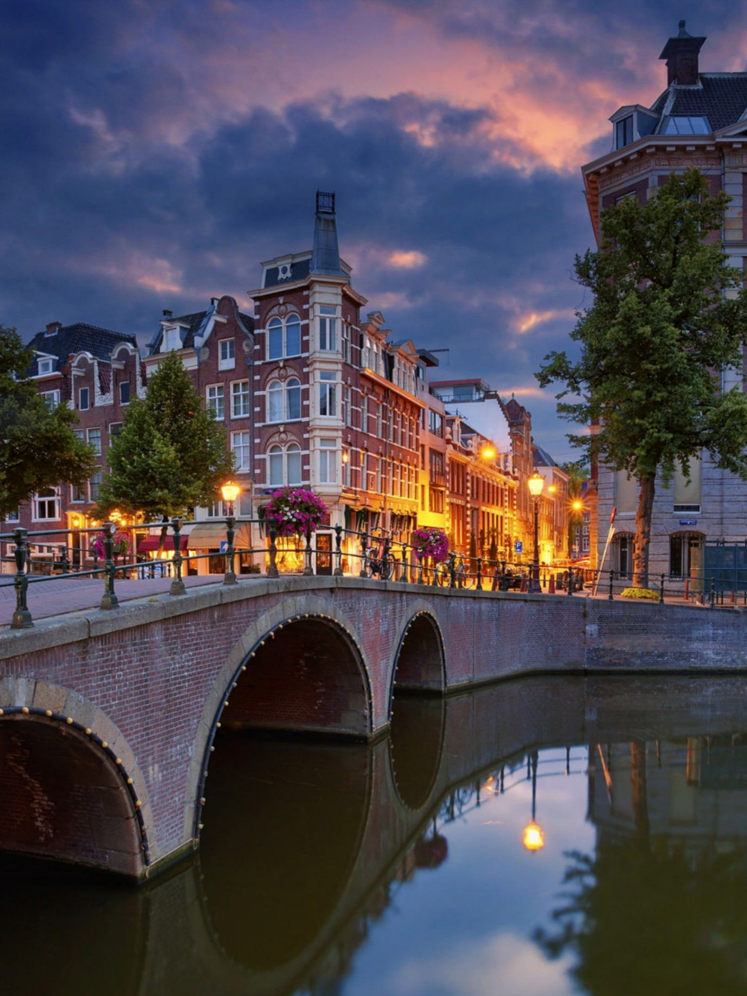 Europe, Netherlands canal, Amsterdam, Europe water, 1540x2050 HD Phone