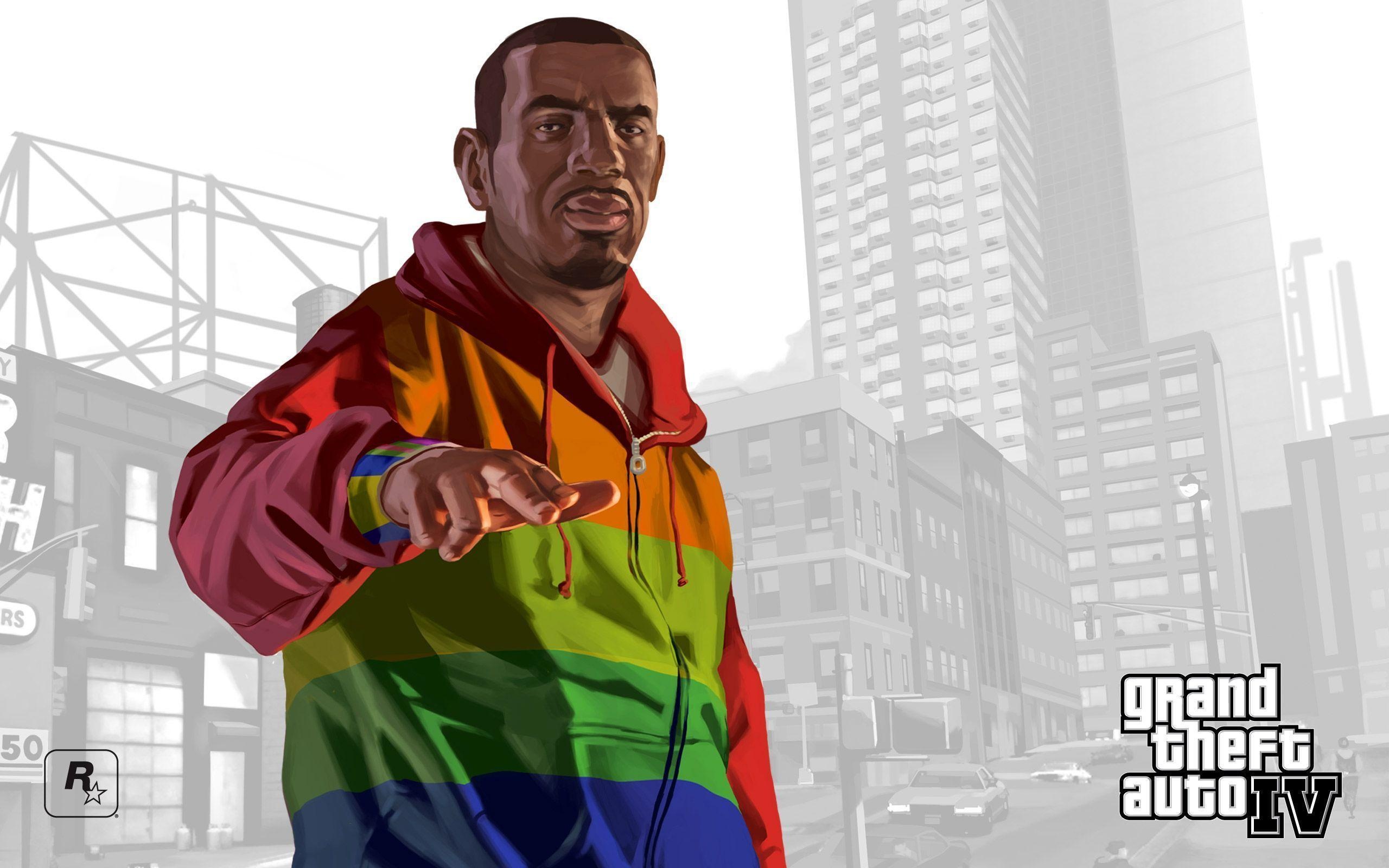 GTA game characters, Action-packed streets, Thrilling gameplay, Iconic landmarks, 2560x1600 HD Desktop