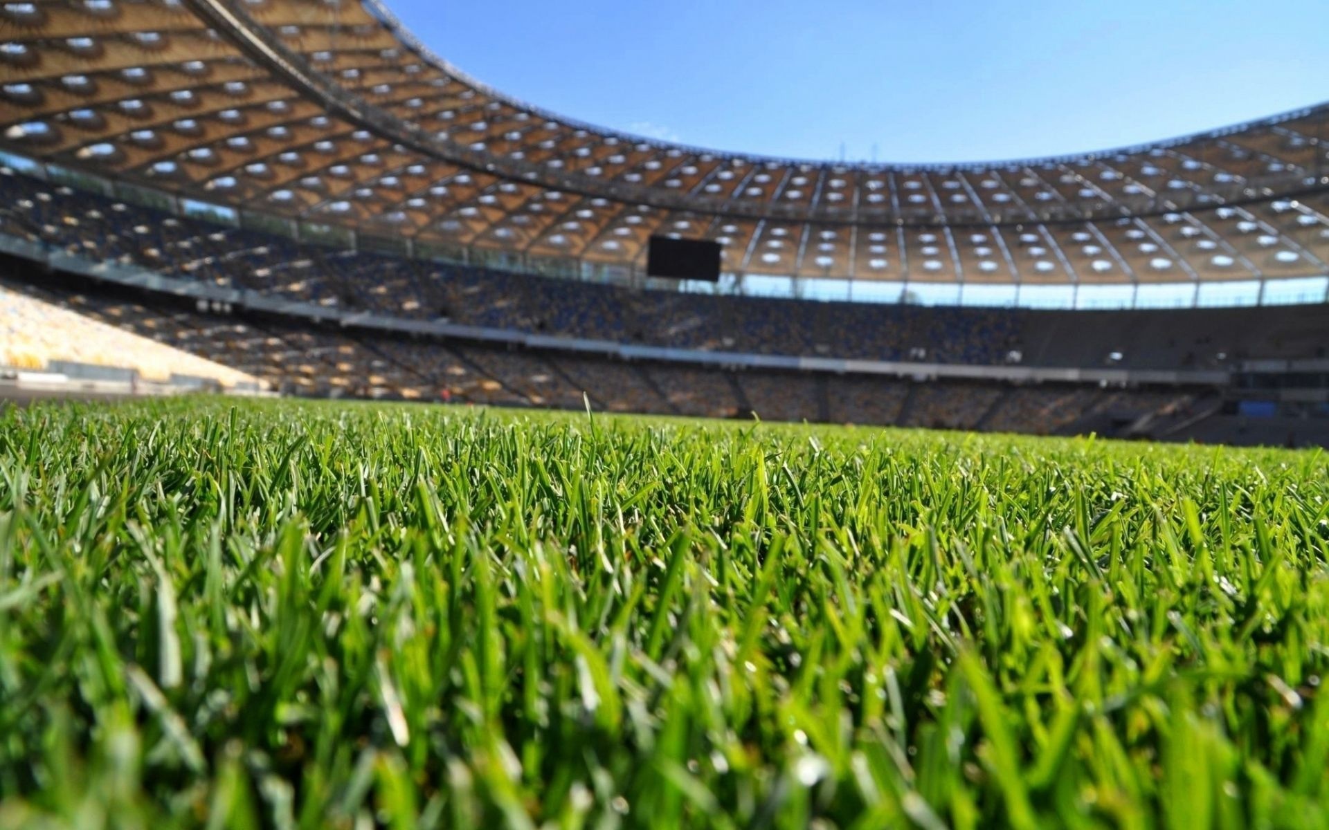 Football field, Green grass, Sports venue, Sport, 1920x1200 HD Desktop
