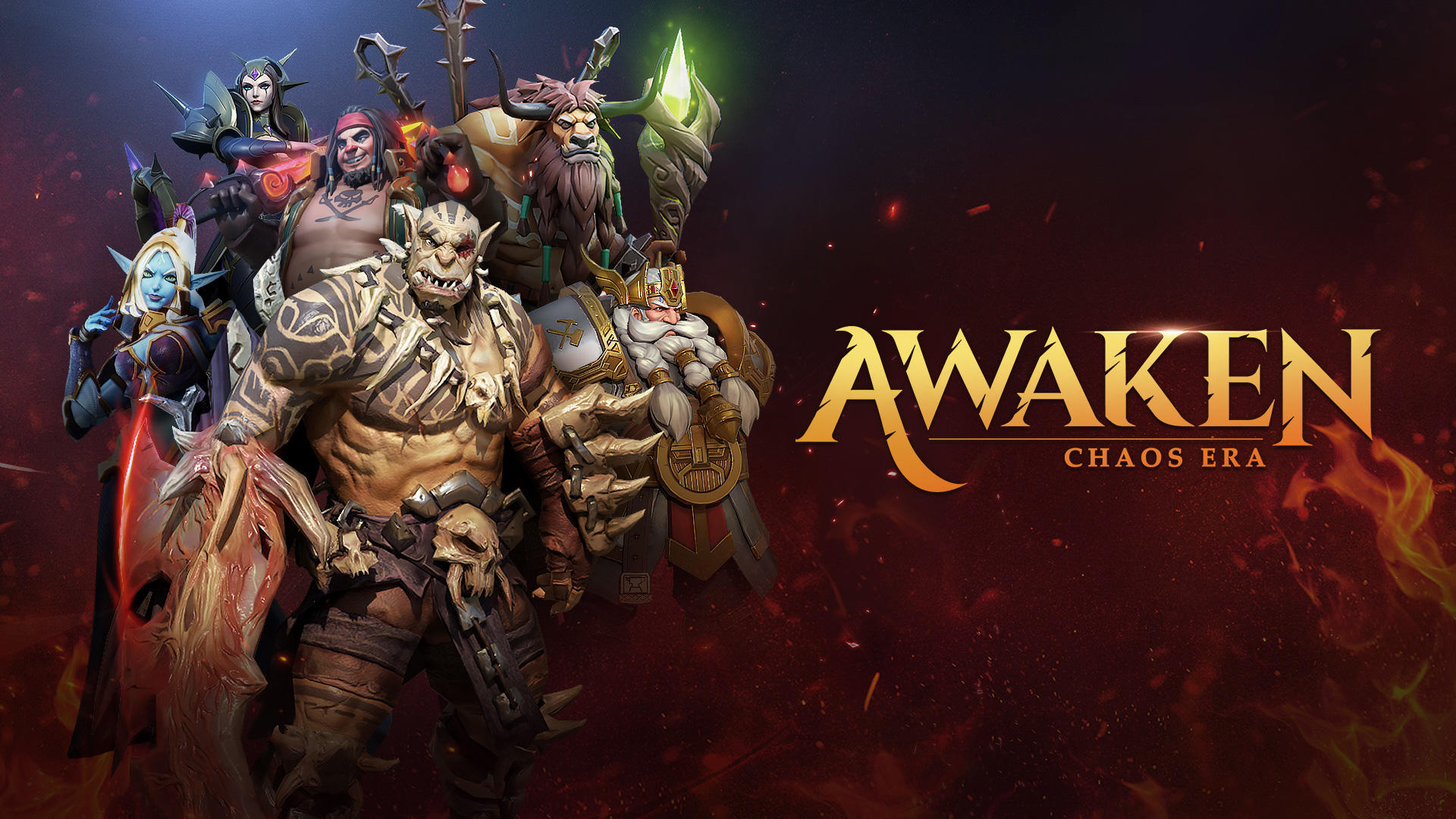Awaken: Chaos Era: A turn-based game, Android and iOS, RPG. 1920x1080 Full HD Wallpaper.