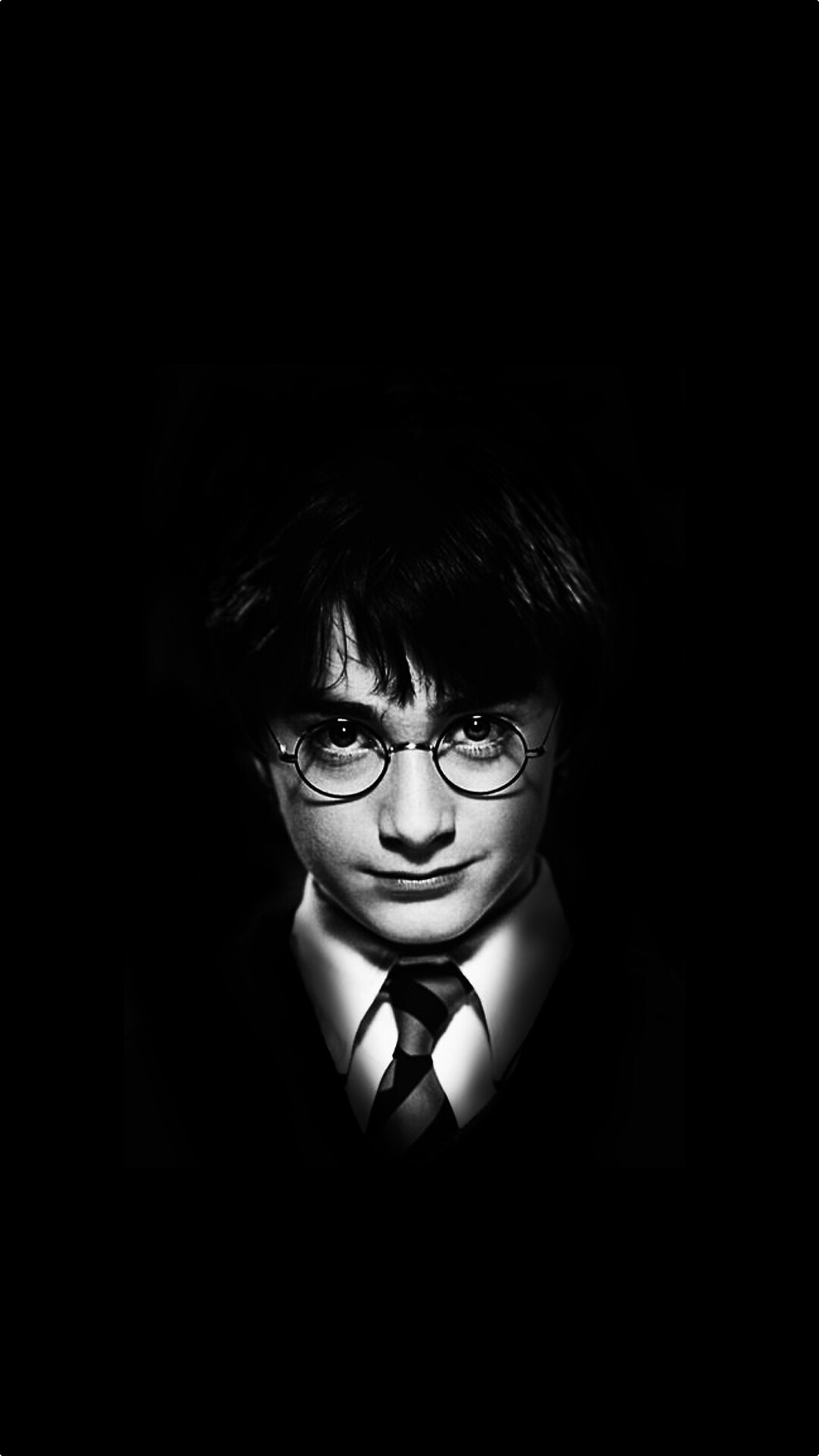 Harry Potter: Daniel Jacob Radcliffe, An English actor, Black and white. 1080x1920 Full HD Wallpaper.