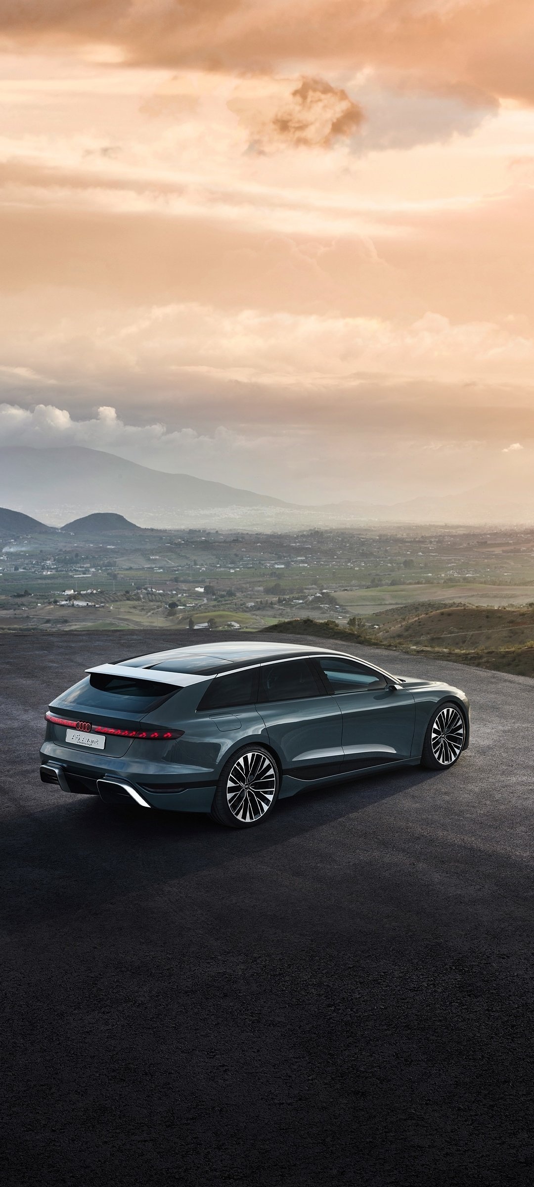 Audi A6, Cutting-edge vehicles, E-tron technology, Futuristic vision, 1080x2400 HD Phone