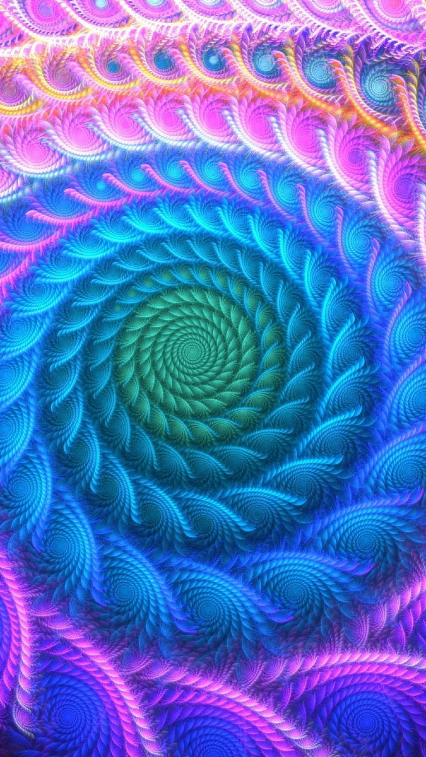 Colorful psychedelic wallpaper, Abstract bliss, 1440x2560 HD Handy