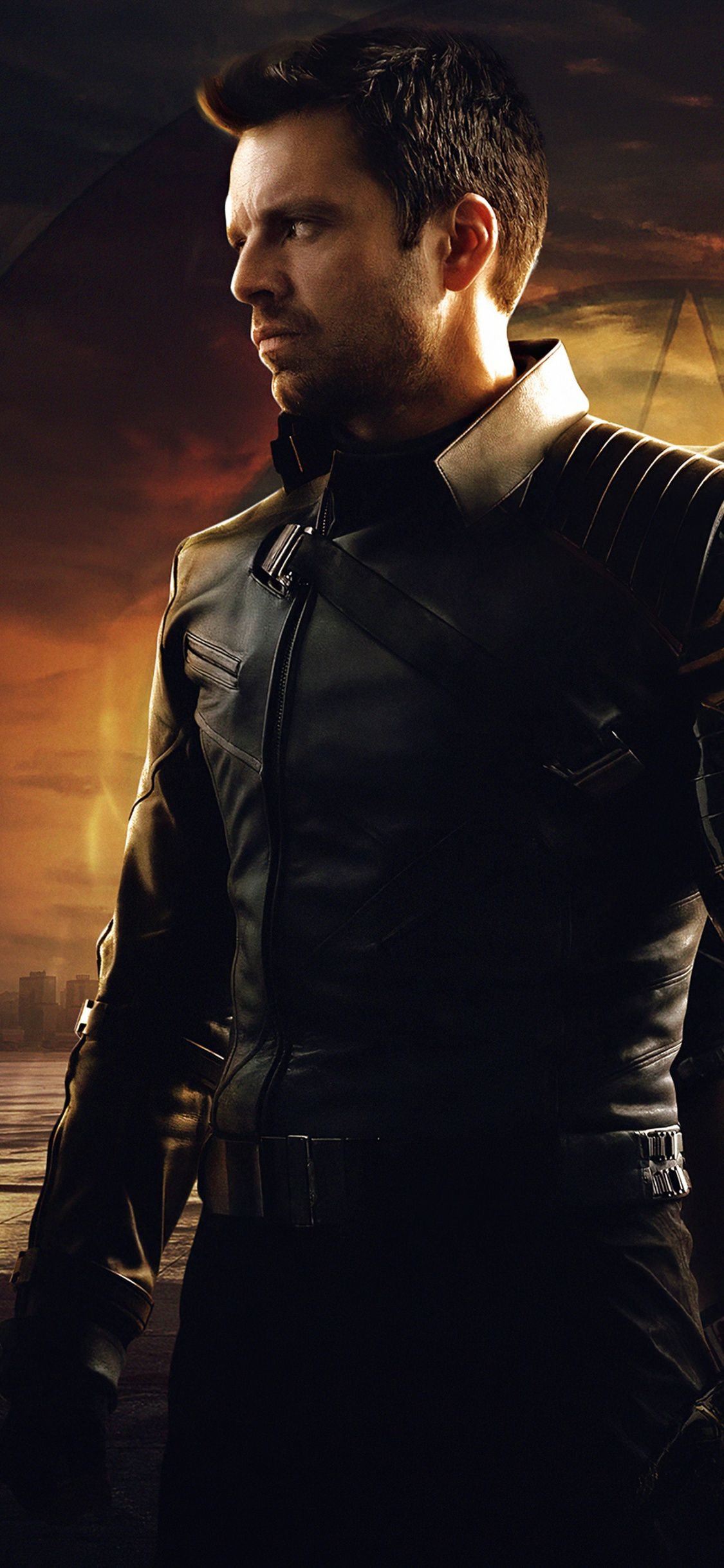 The Falcon and the Winter Soldier, 5K resolution, Bucky Barnes, 1130x2440 HD Handy