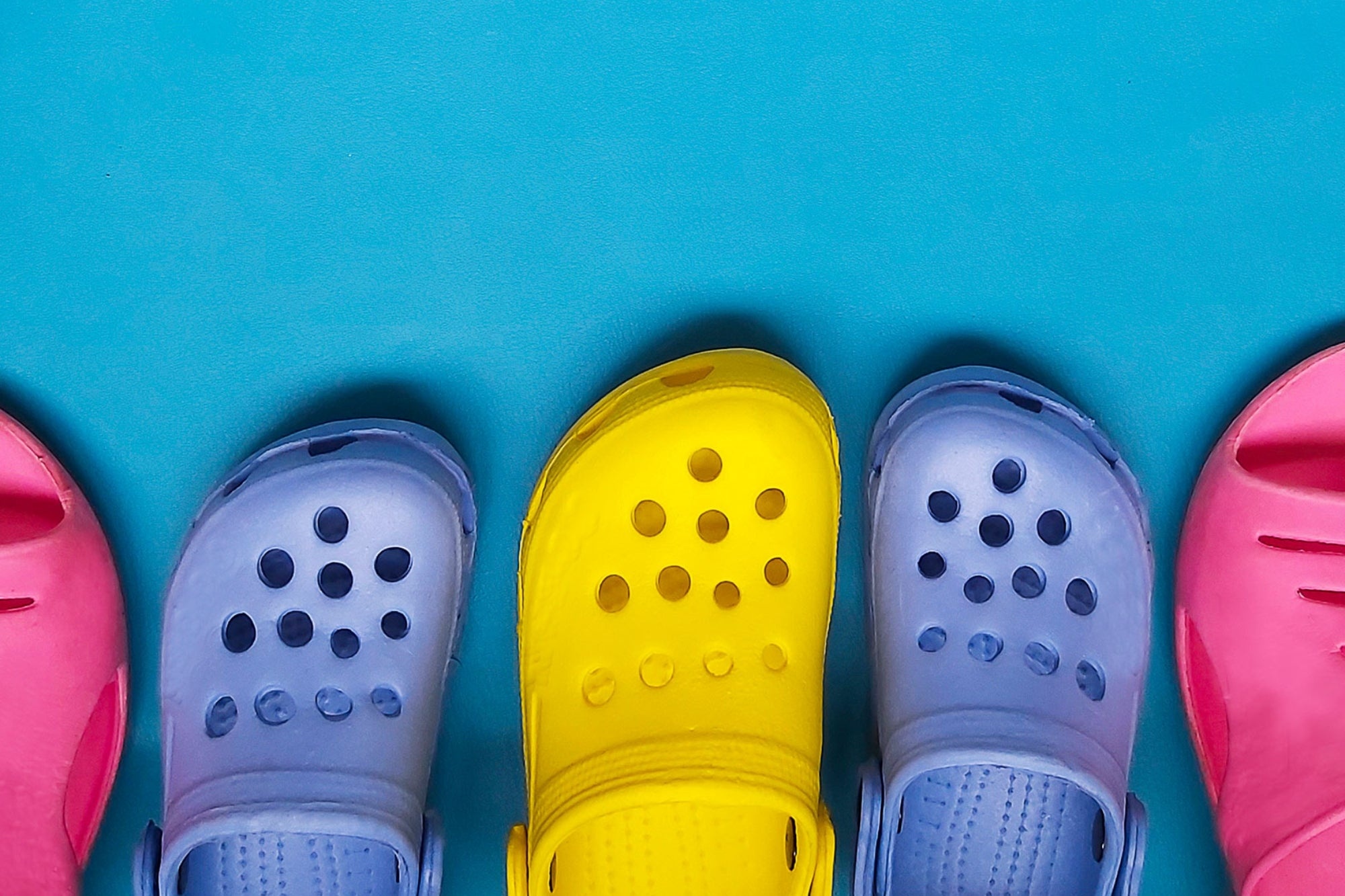 Crocs: Shoes made from a proprietary closed-cell resin known as “Croslite”, Foam clog. 2000x1340 HD Background.