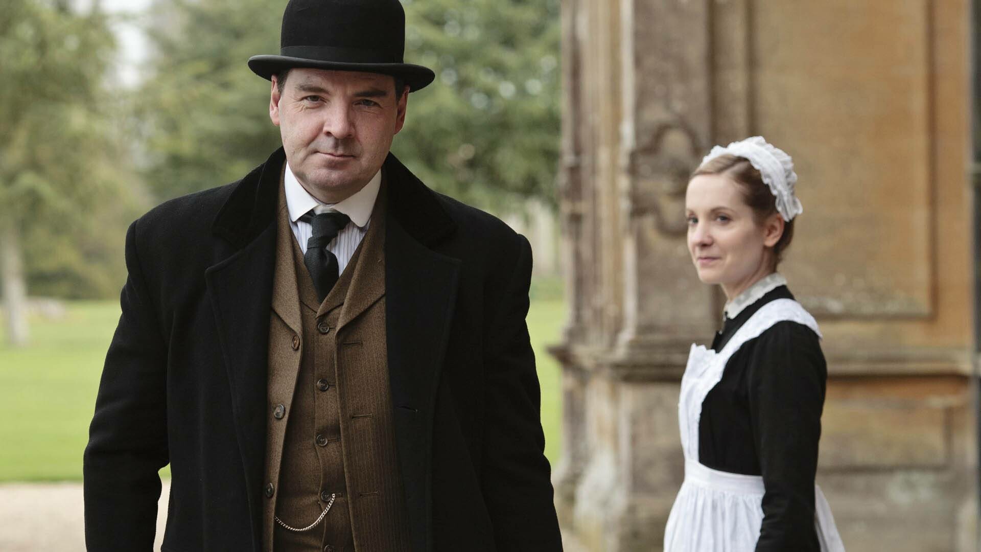 Downton Abbey: British period drama television series, Mr Carson, Anna Bates. 1920x1080 Full HD Background.