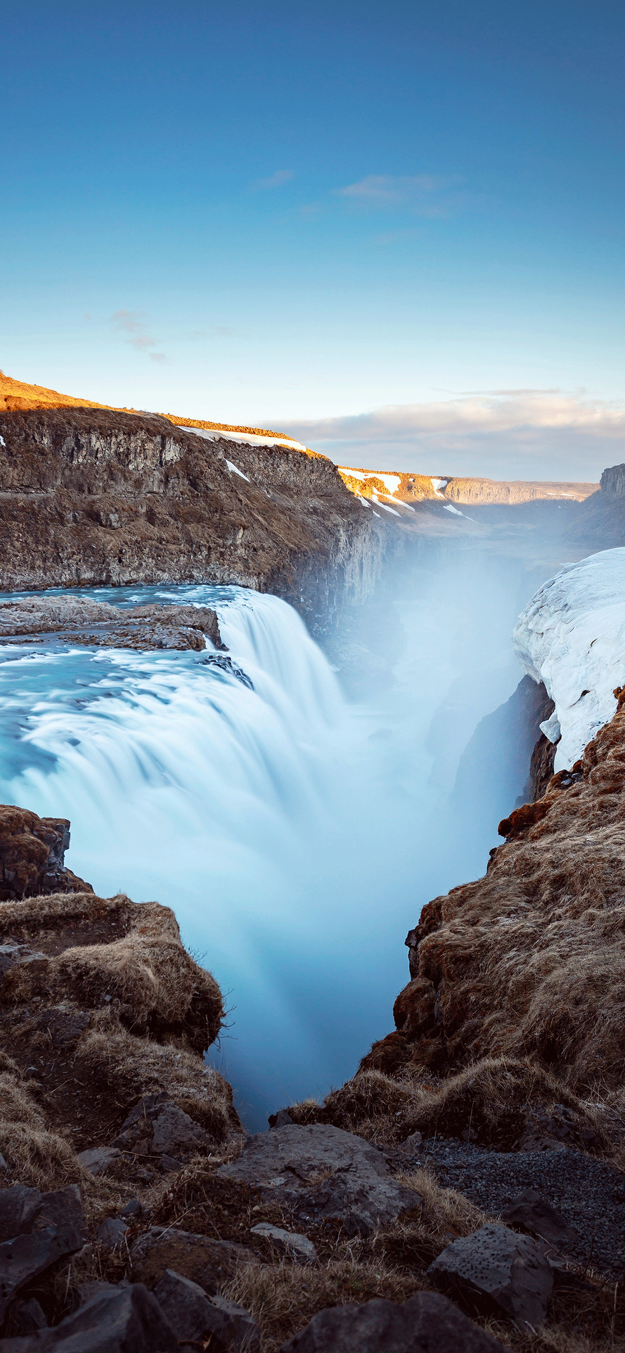 Gullfoss Waterfall, Iceland wallpaper, iPhone wallpaper, Free download, 1250x2690 HD Phone