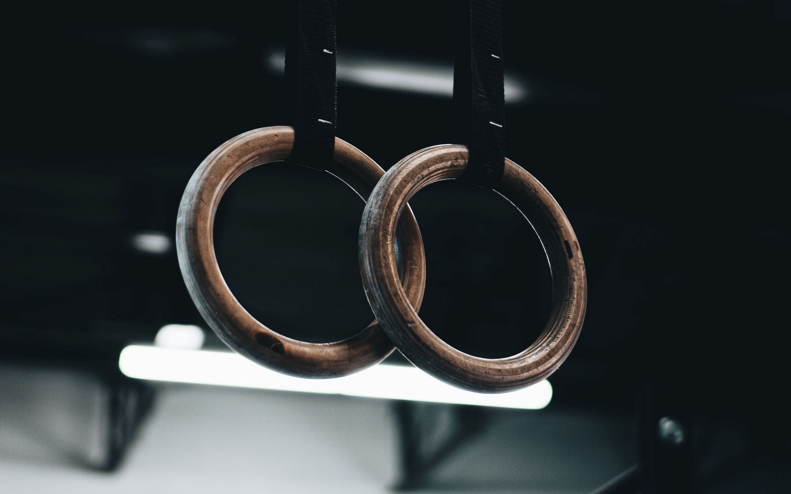 Rings (Gymnastics): Gym equipment, AG apparatus, Ring supported by a strap. 2560x1600 HD Wallpaper.