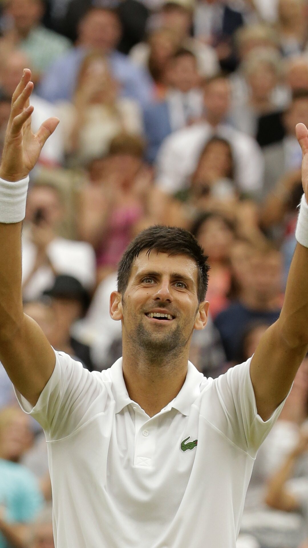 Novak Djokovic: Wimbledon seven times winner, Serbia. 1080x1920 Full HD Background.