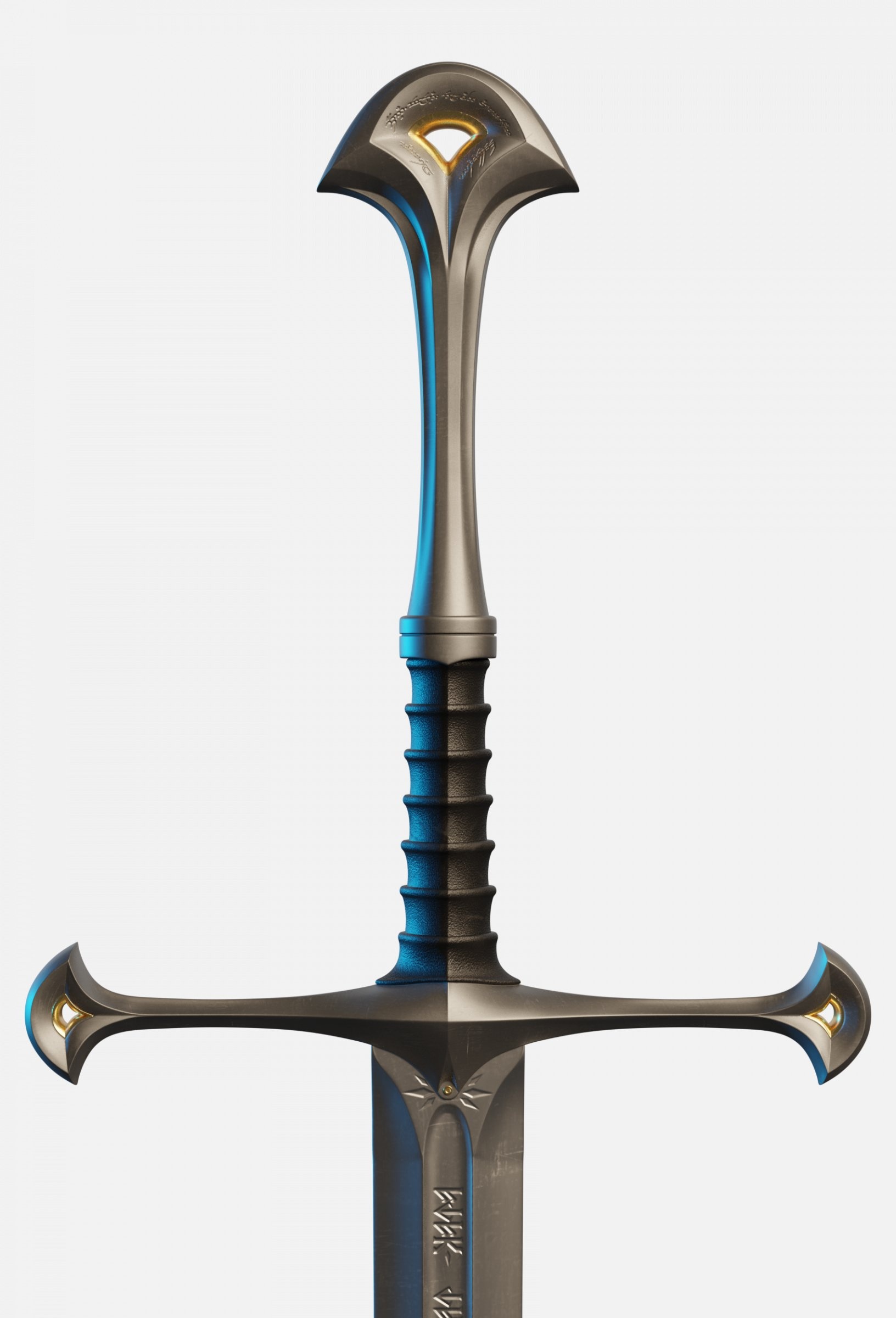Narsil Sword, Flame of the West, 3D model download, Exquisite craftsmanship, 1640x2400 HD Handy