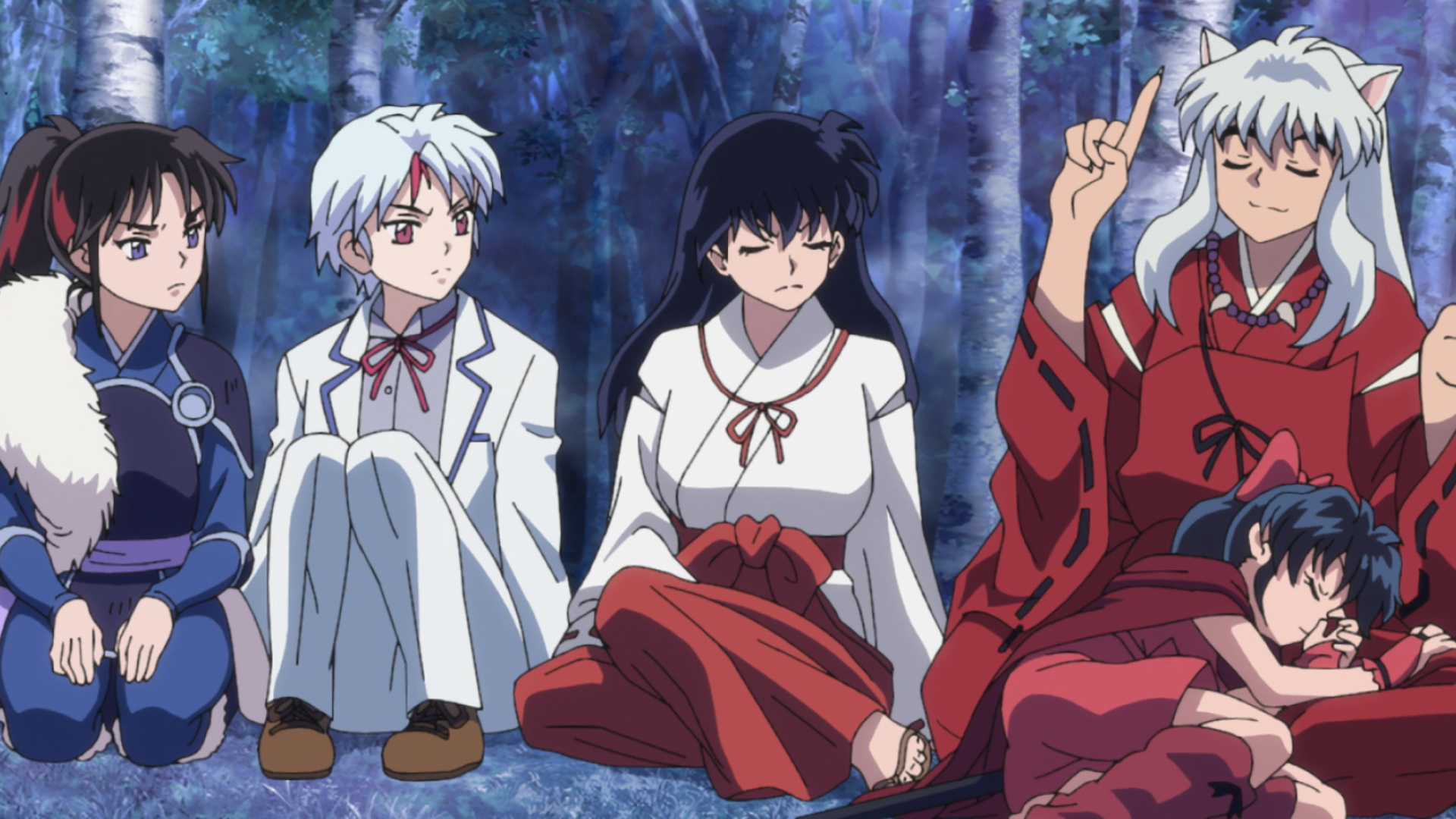 InuYasha, Anime series, Yashahime episode 39, Kagome and InuYasha, 1920x1080 Full HD Desktop
