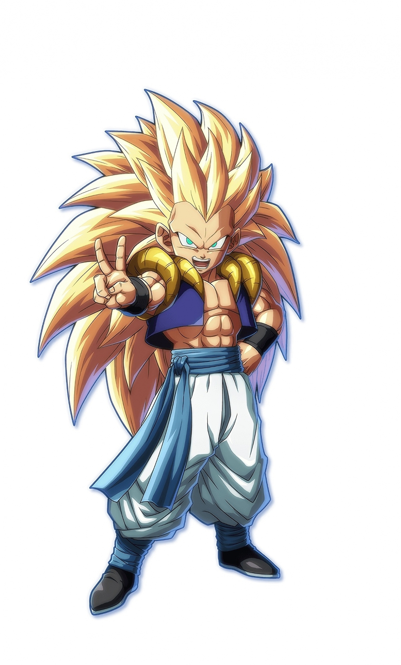 Gotenks: Anime characters, A Japanese anime television series produced by Toei Animation. 1280x2120 HD Background.