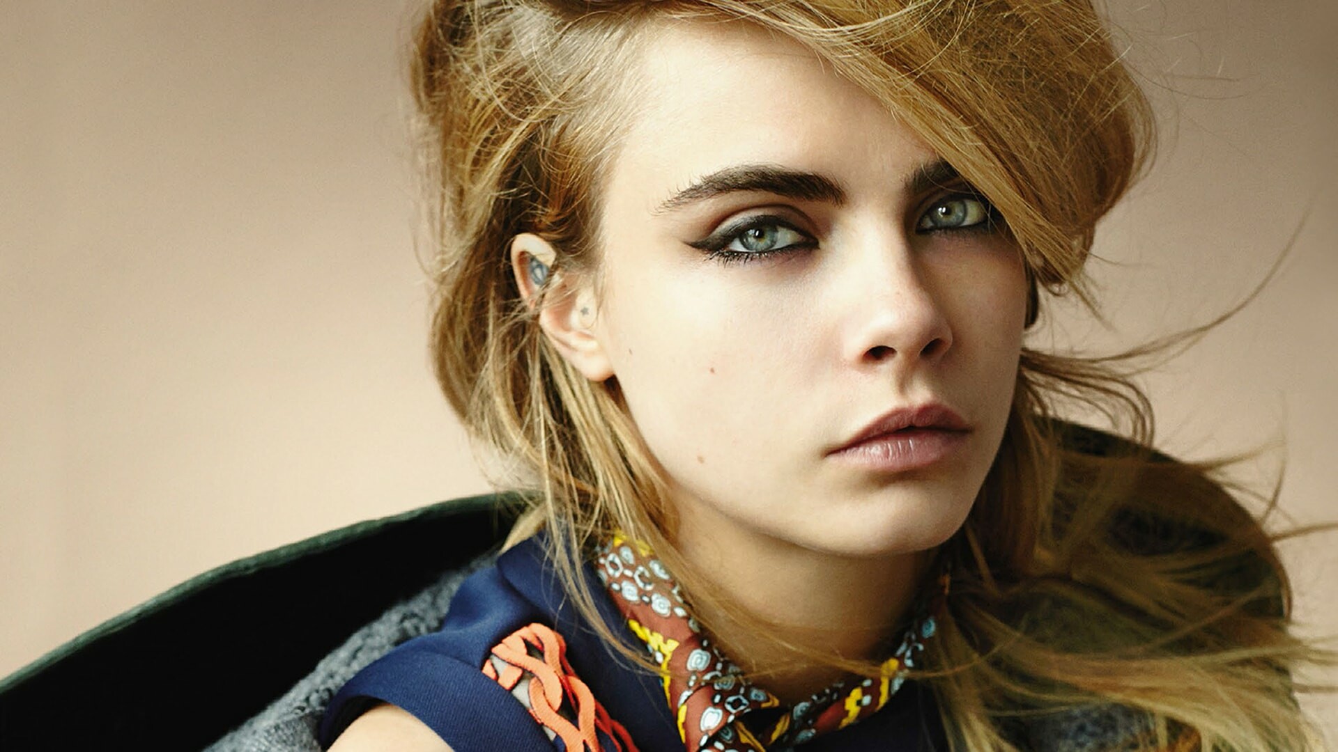 Cara Delevingne: The multi-talented actress, model, singer, writer, and activist. 1920x1080 Full HD Wallpaper.
