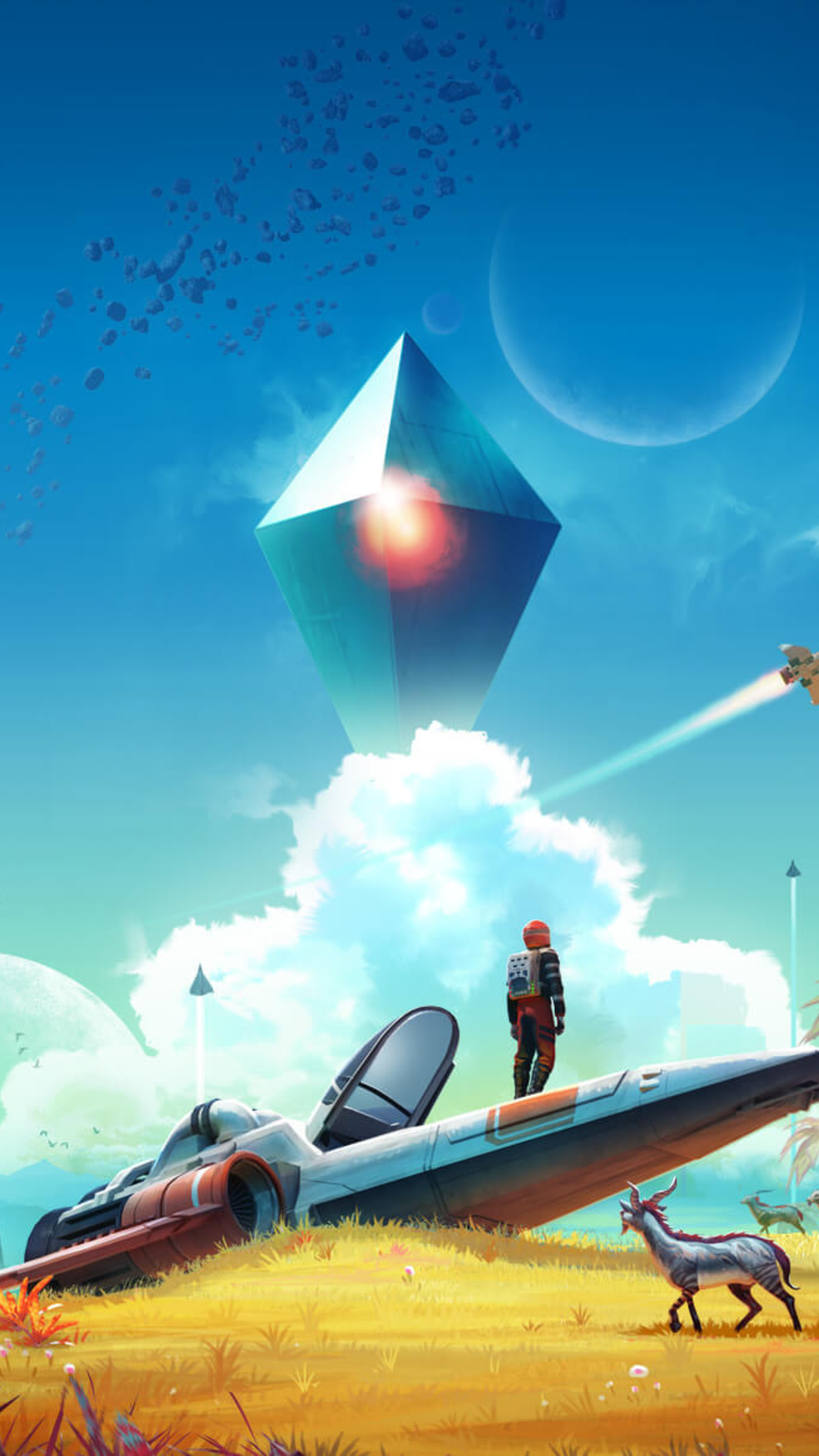 No Man's Sky video game, Gaming on Sony Xperia, HD wallpapers, Premium visuals, 2160x3840 4K Phone