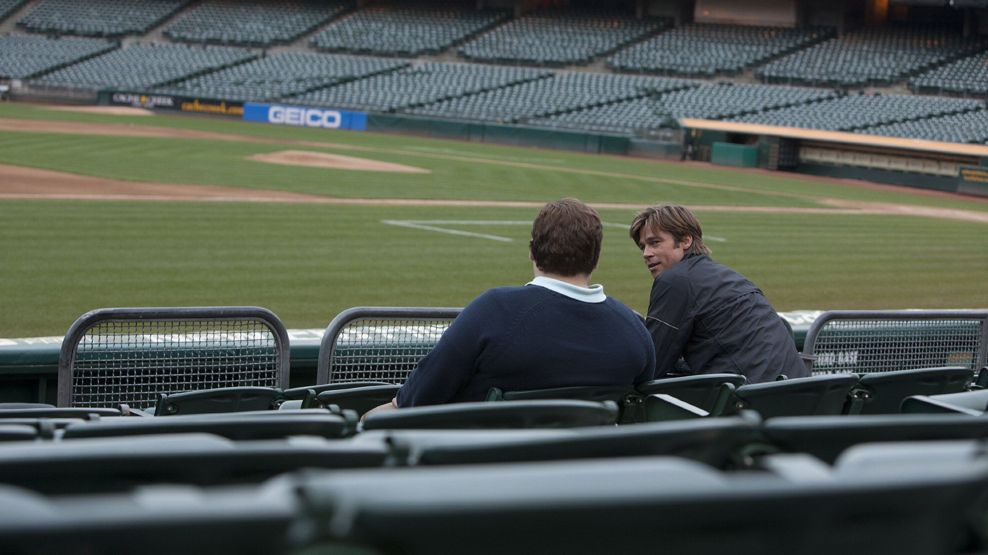 Moneyball: Filming began in July 2010 at various stadiums such as Dodger Stadium and Oakland Coliseum. 1920x1080 Full HD Wallpaper.