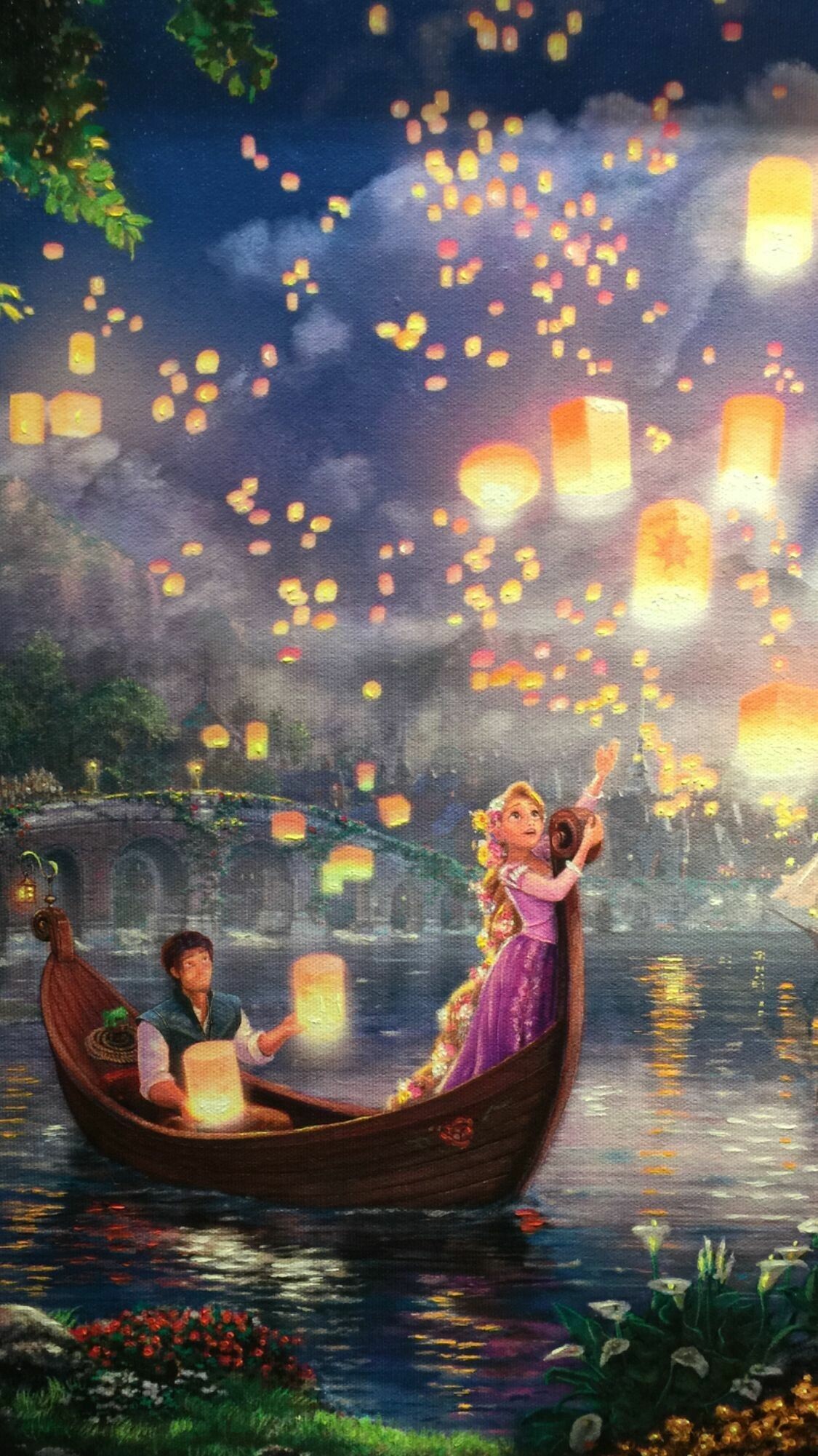 Tangled: Rapunzel, Taken out into the world which she has never seen. 1130x2010 HD Background.