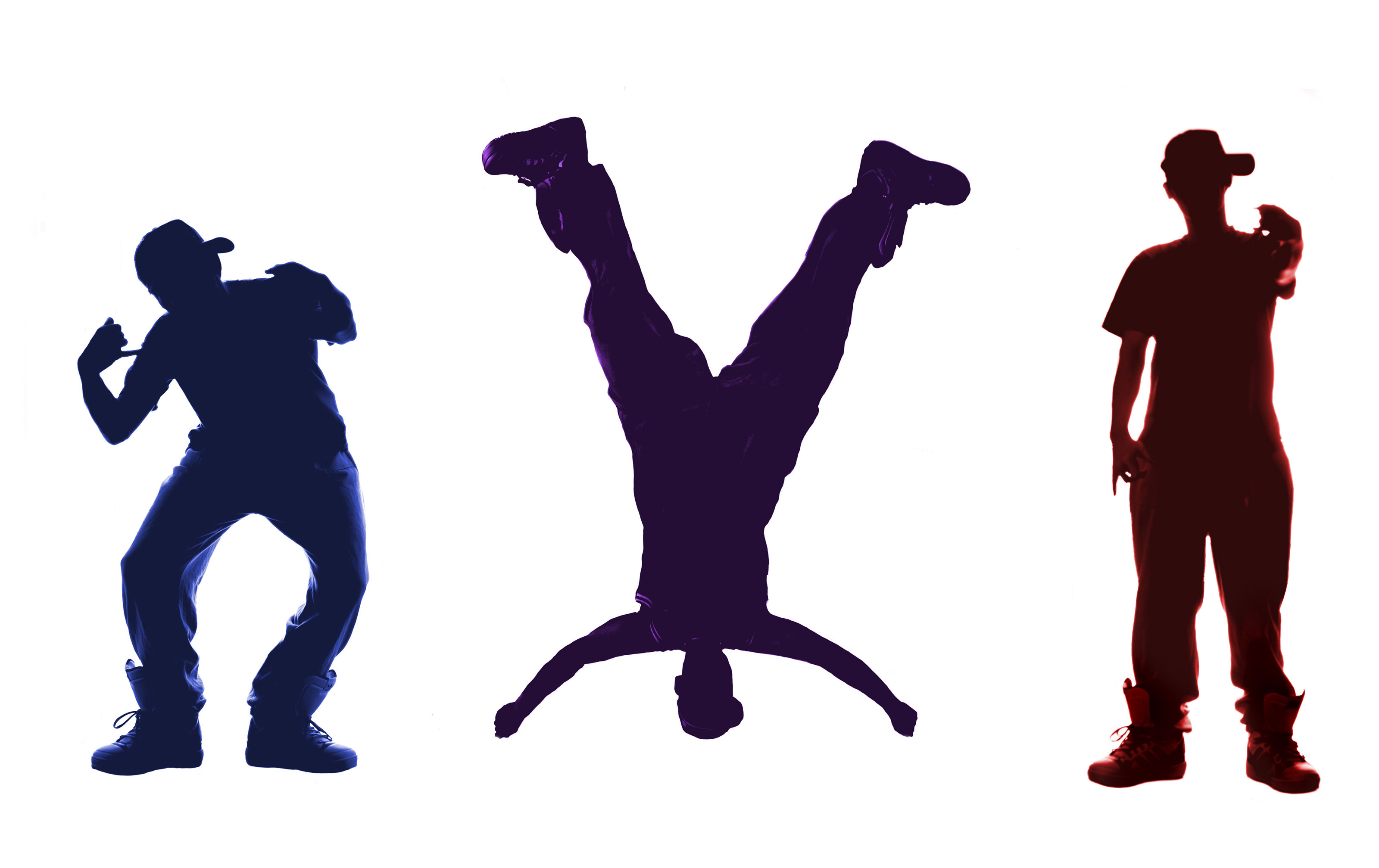 Krumping: A style of street dance characterized by free expressive exaggerated and highly energetic movement. 3200x2020 HD Background.