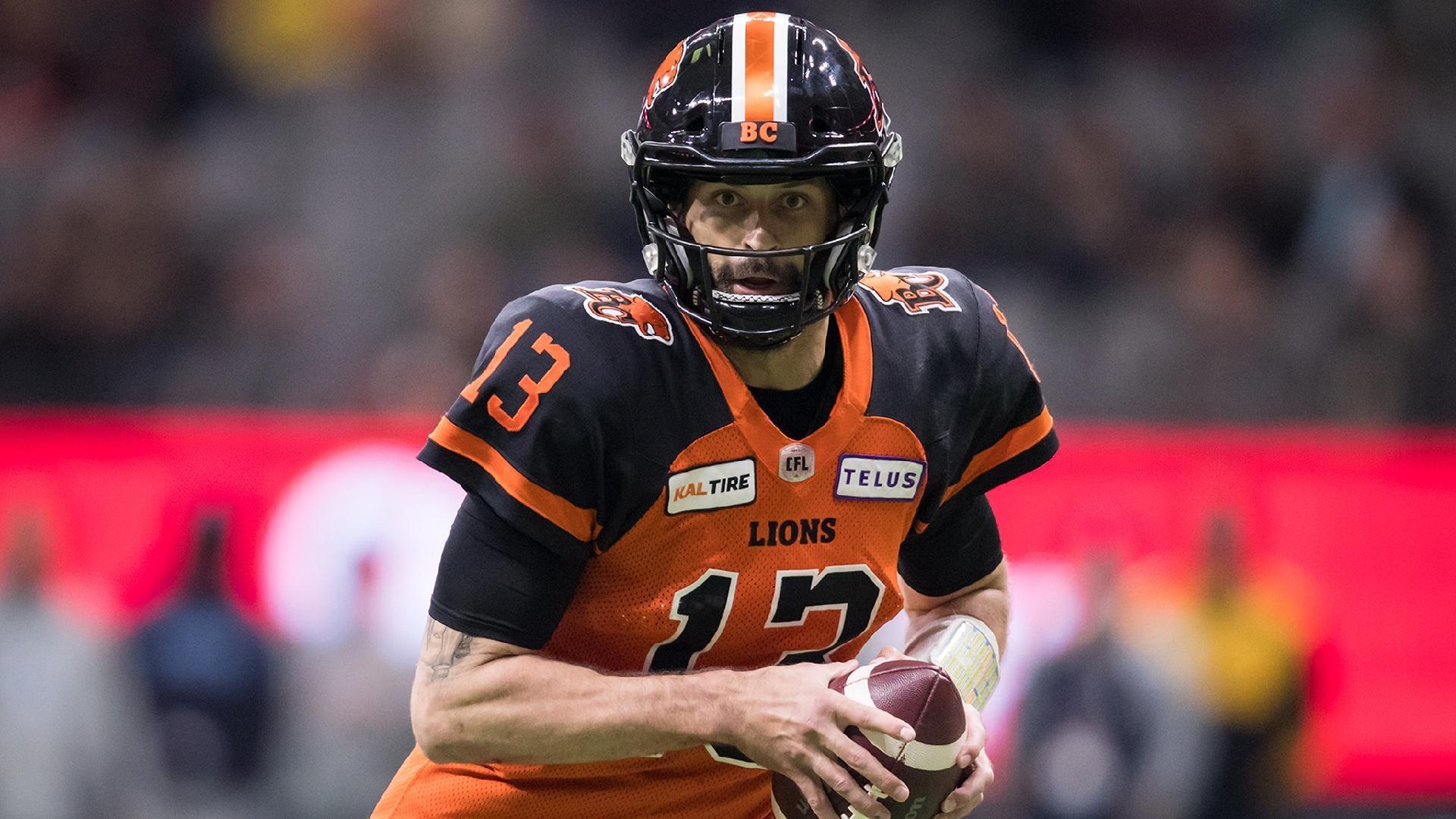 Canadian Football: Michael Reilly, An American former quarterback player, Grey Cup Most Valuable Player, Best TD performance. 1920x1080 Full HD Background.
