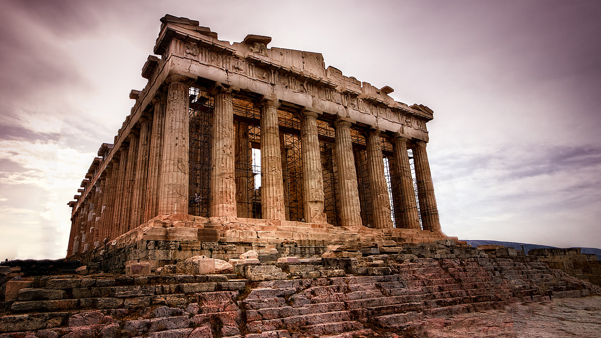 Backlit Parthenon, Athenian perspective, Windows 10 spotlight, Greece photography, 1920x1080 Full HD Desktop