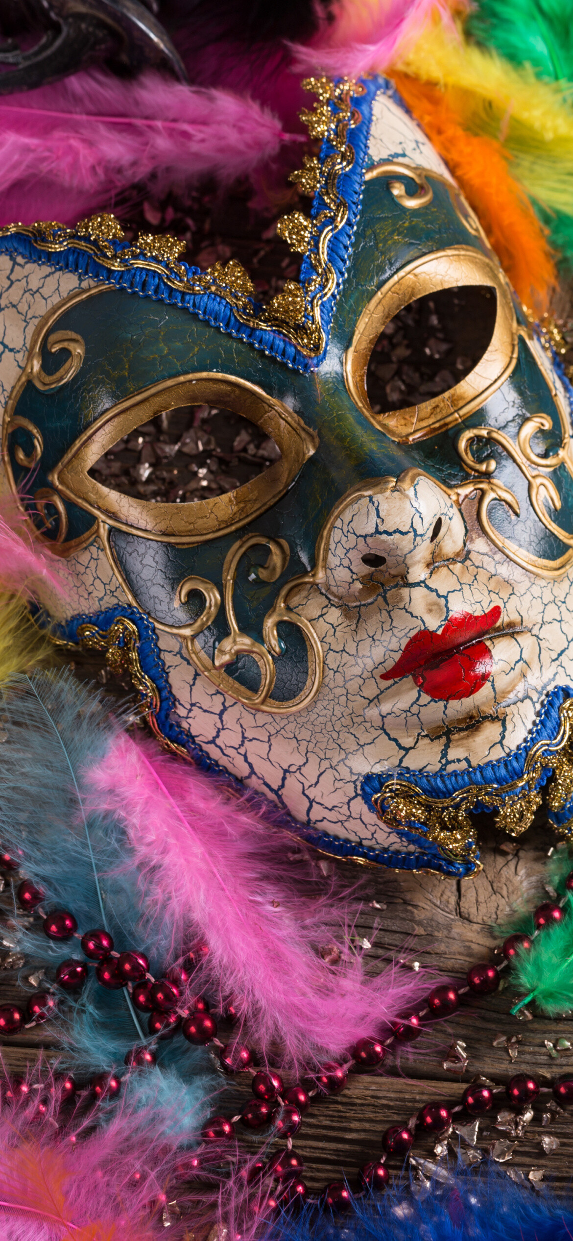Carnival: It began in 1162 in celebration of the Venice Republic's victory over its enemy. 1170x2540 HD Wallpaper.