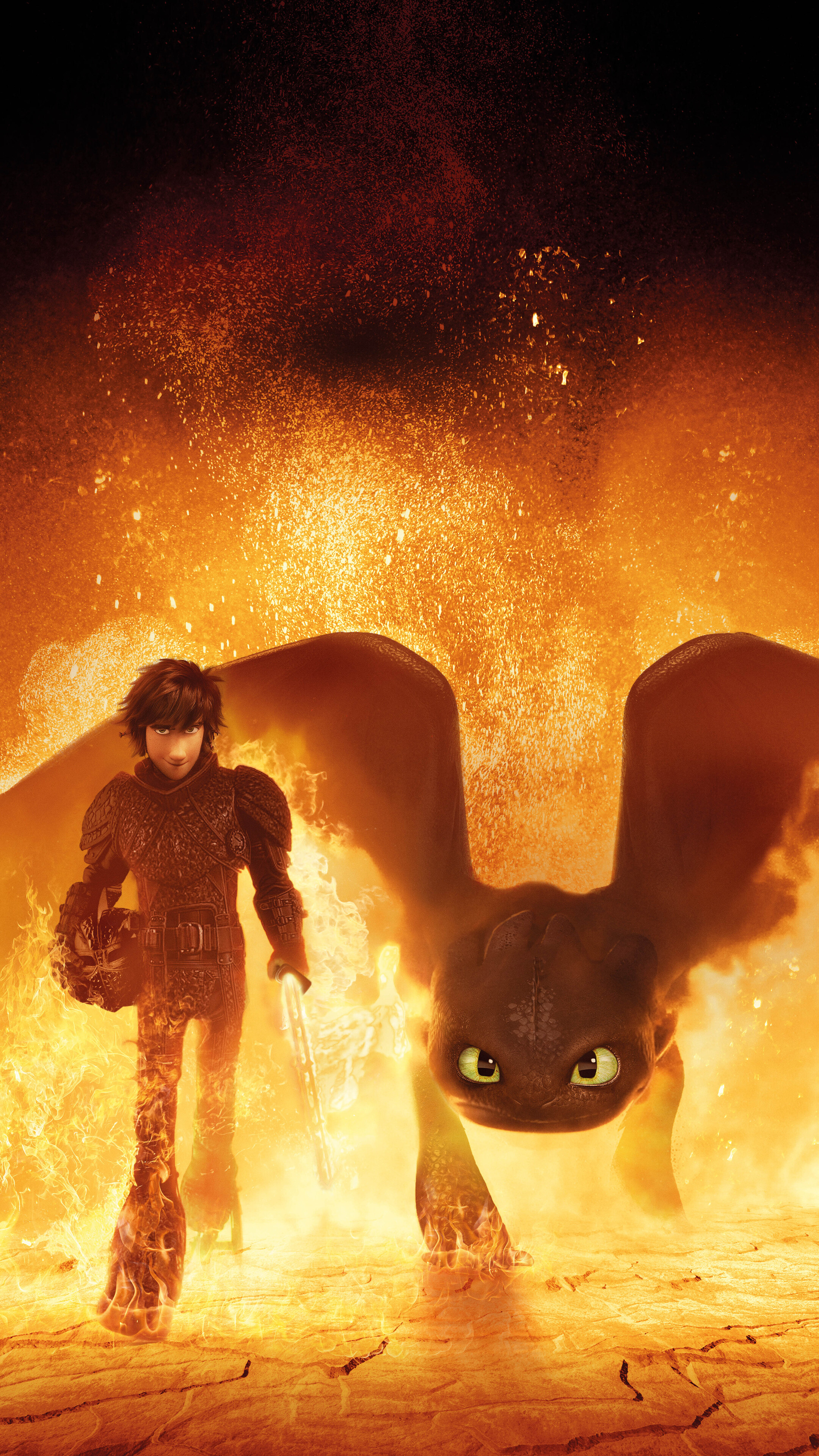 How to Train Your Dragon, Hidden world 4K 2019, Sony Xperia wallpapers, HD 4K, 2160x3840 4K Phone