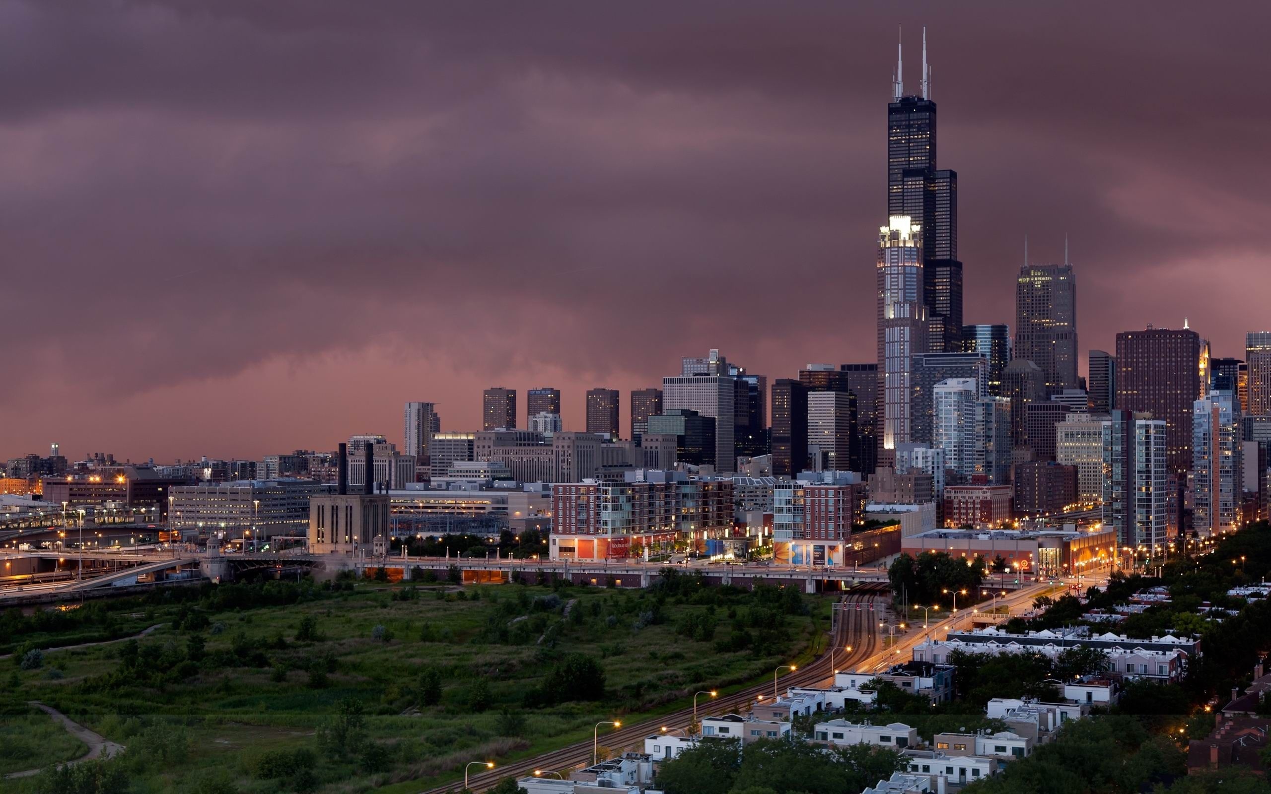 Chicago wallpaper, City skyline, Urban art, Vibrant city life, 2560x1600 HD Desktop