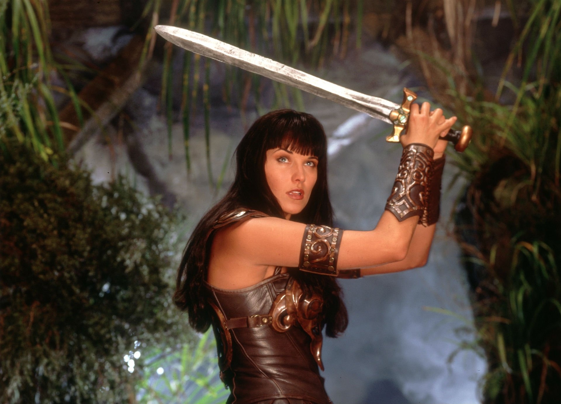 Xena: Warrior Princess (TV Series): A pop cultural phenomenon, A frequent pop culture reference in video games and comics. 1920x1390 HD Wallpaper.