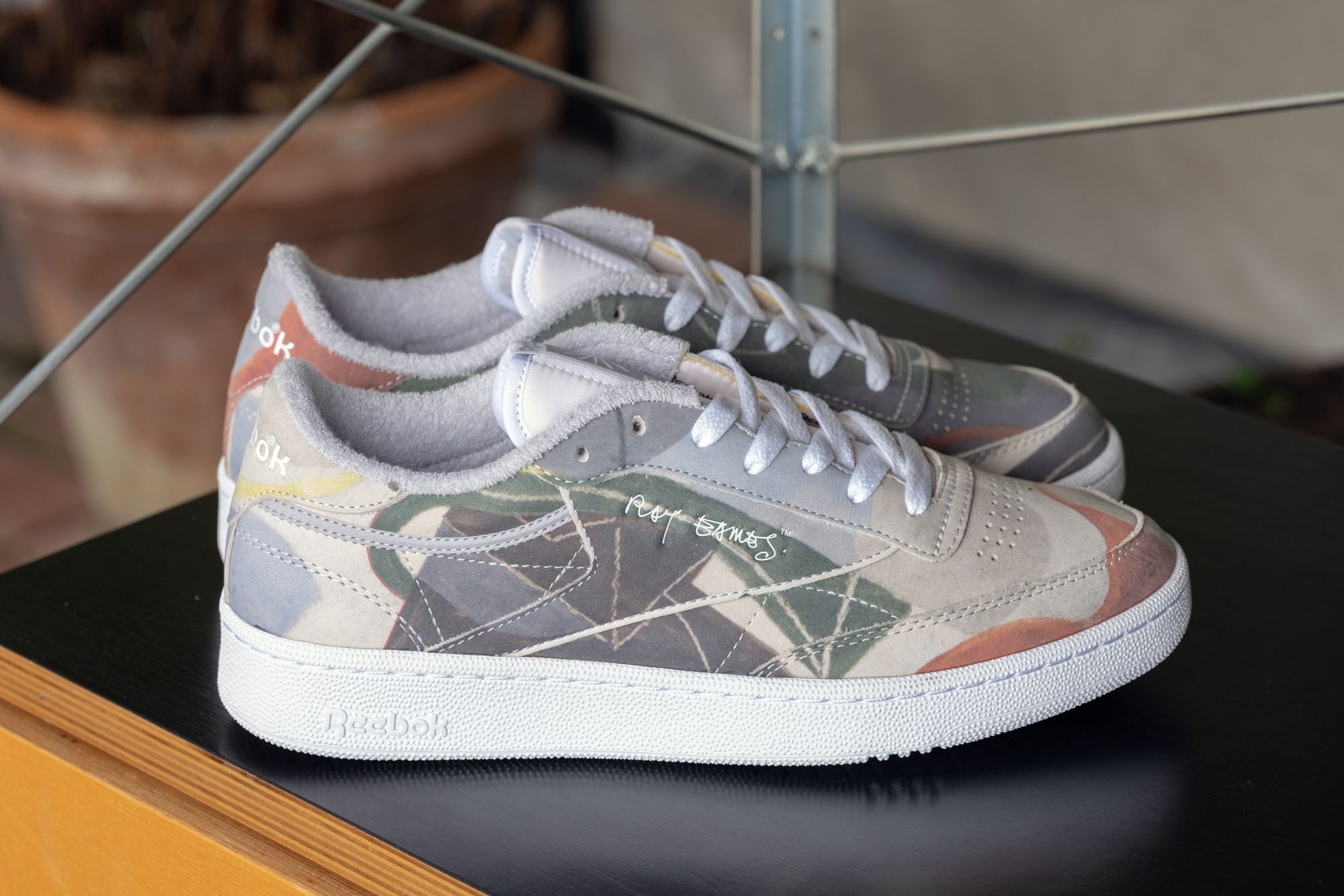 Reebok: Eames Club C 85 Shoes, A Ray Eames composition painting from 1939, Heritage court-inspired shoes. 2000x1340 HD Wallpaper.