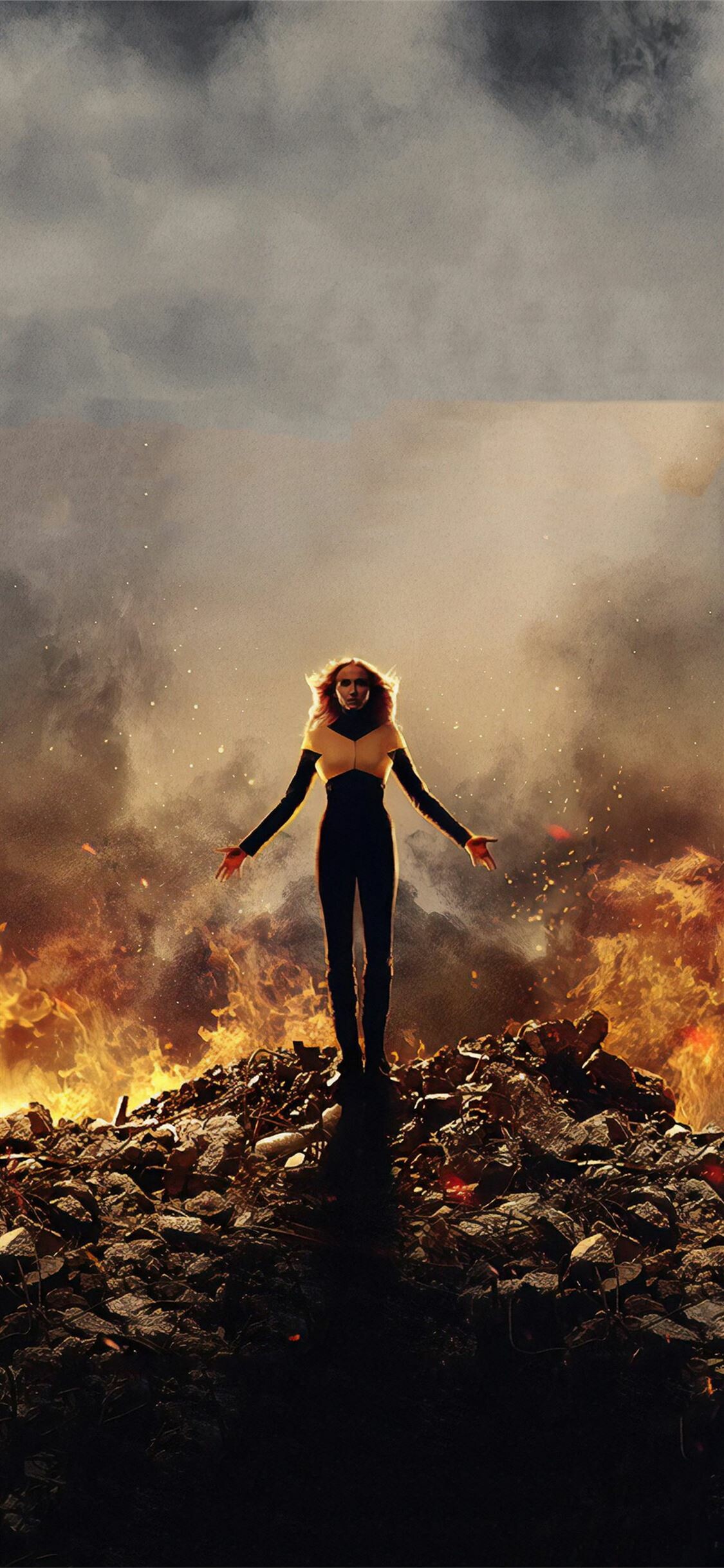 X-Men: Dark Phoenix, Written, co-produced, and directed by Simon Kinberg. 1130x2440 HD Background.