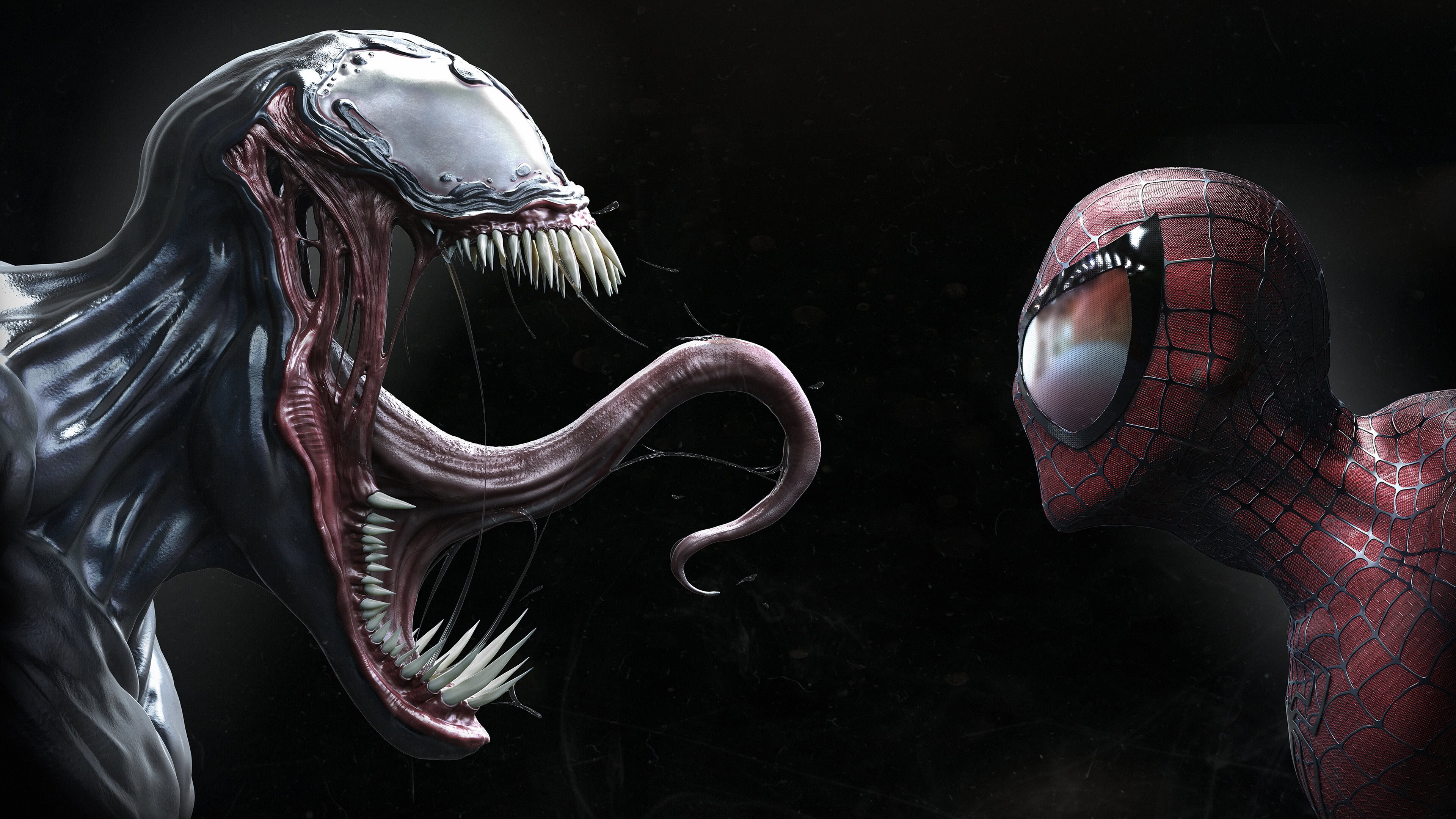 Venom: The most recognizable Spider-Man antagonist, Marvel Comics. 3840x2160 4K Wallpaper.