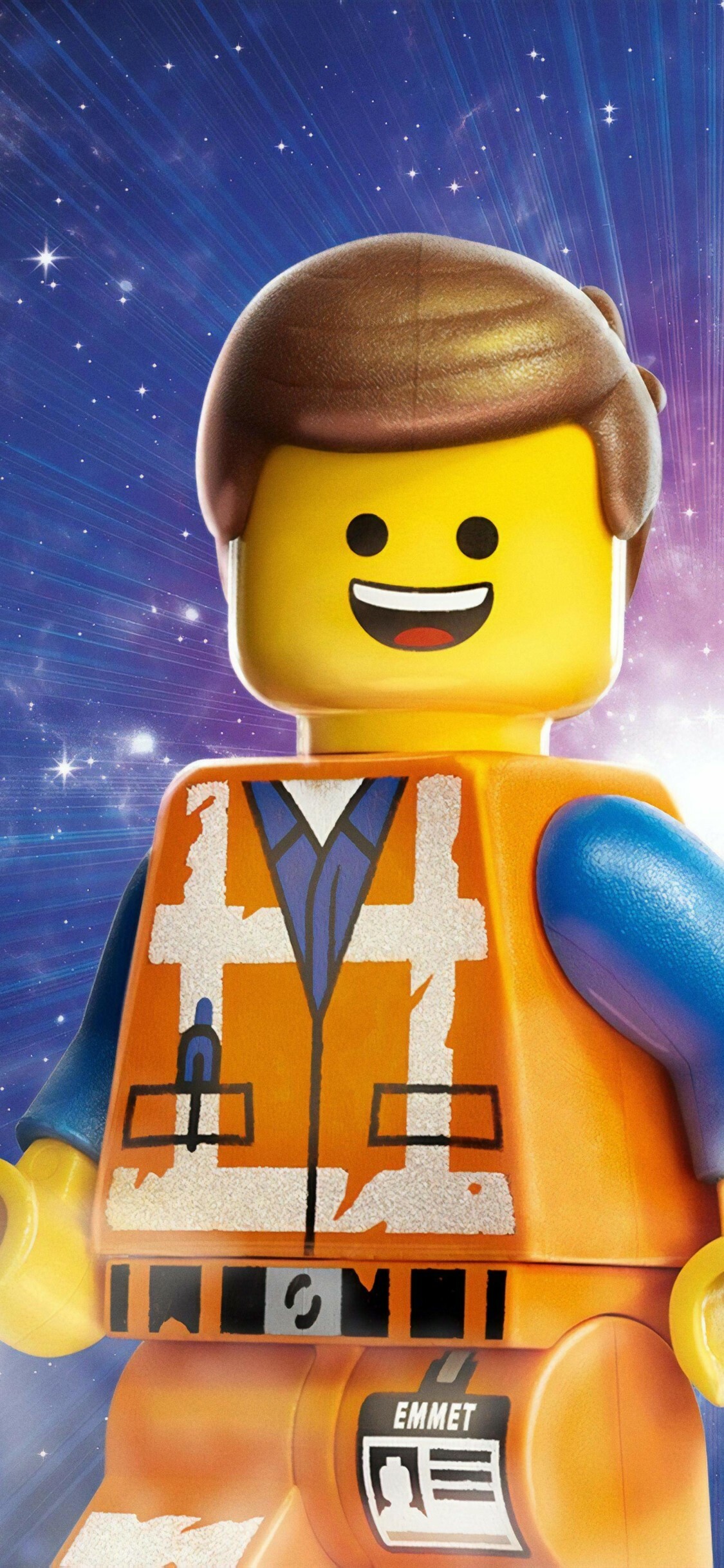 The Lego Movie: Emmet, The main protagonist of Warner Bros film. 1130x2440 HD Background.