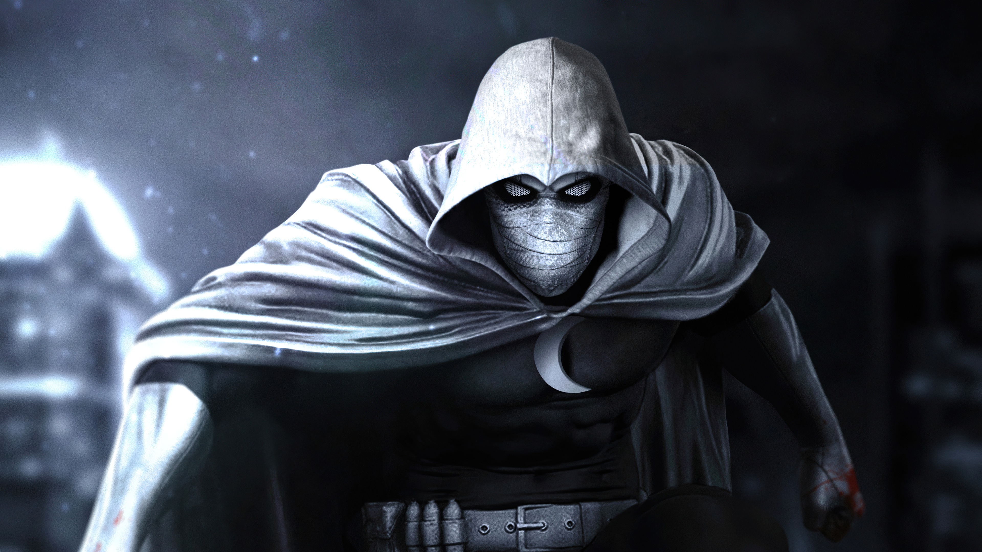 Moon Knight's suit, High-resolution images, 4K wallpapers, Moon Knight's costume, 3840x2160 4K Desktop