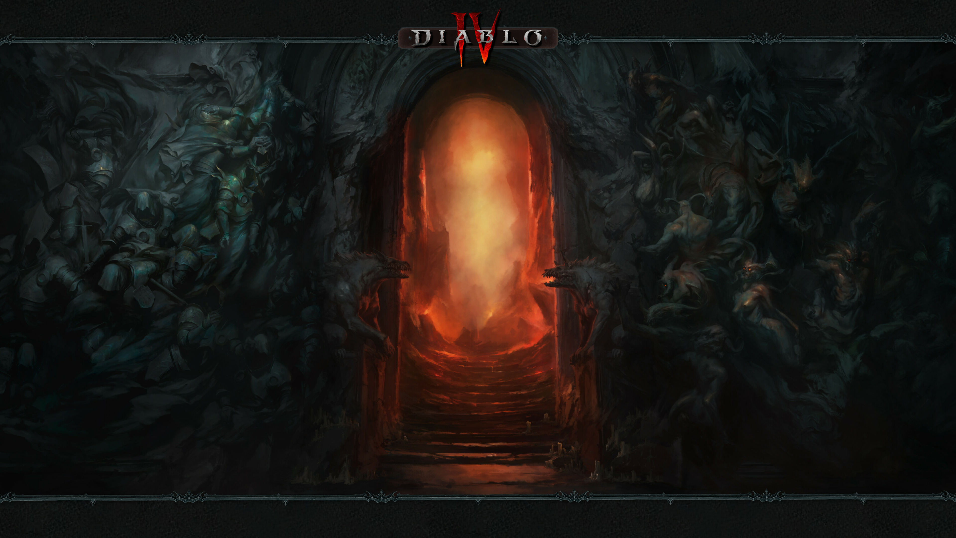 Diablo: Hell's Gate, Artwork, Video Game. 3840x2160 4K Background.