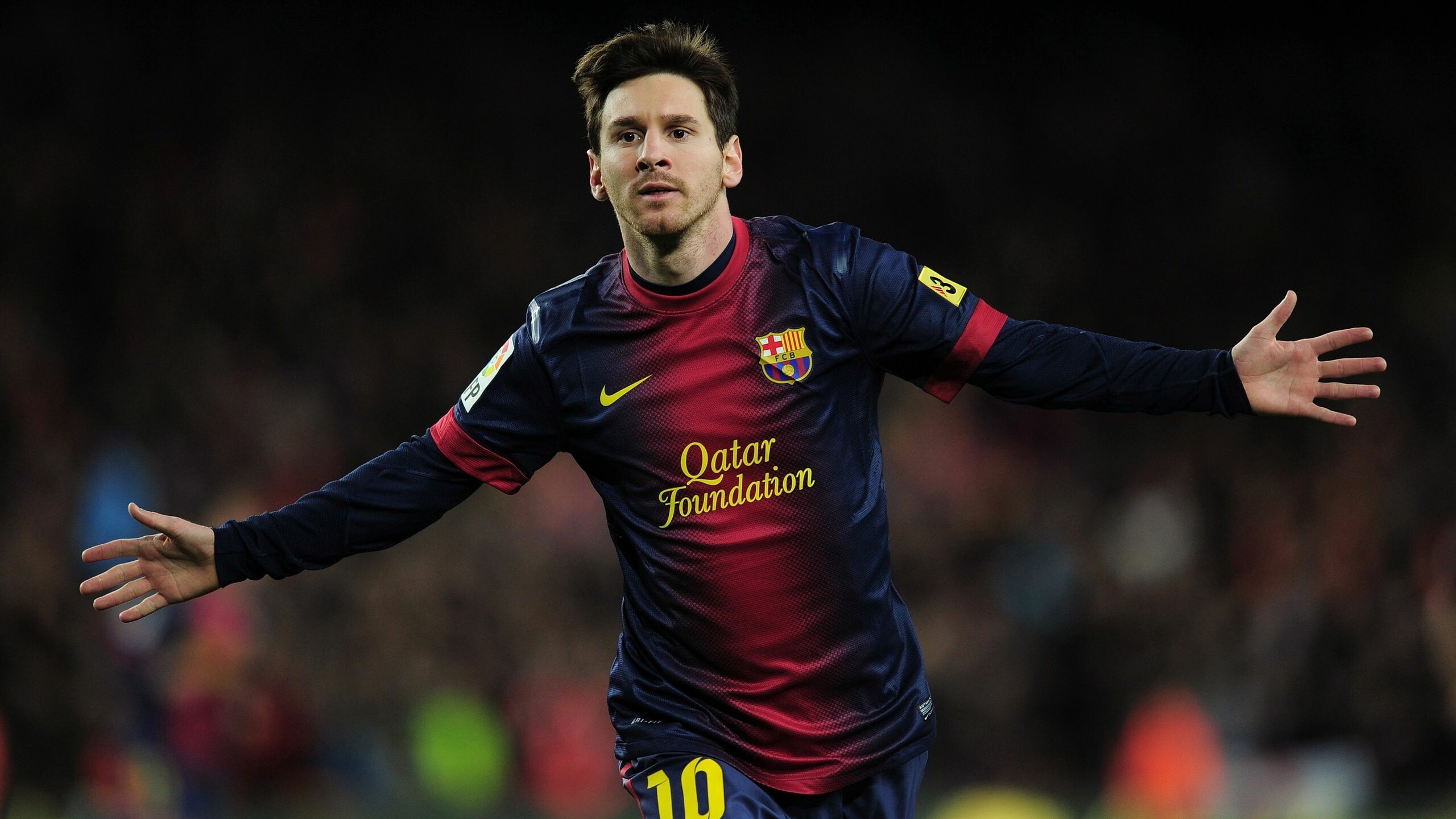 Lionel Messi, HD wallpapers, Football icon, Record-breaking career, 2560x1440 HD Desktop