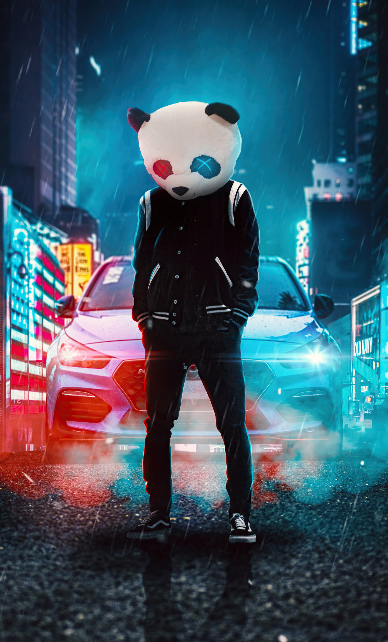 Panda: Bearlike, Fictional character. 1280x2120 HD Wallpaper.