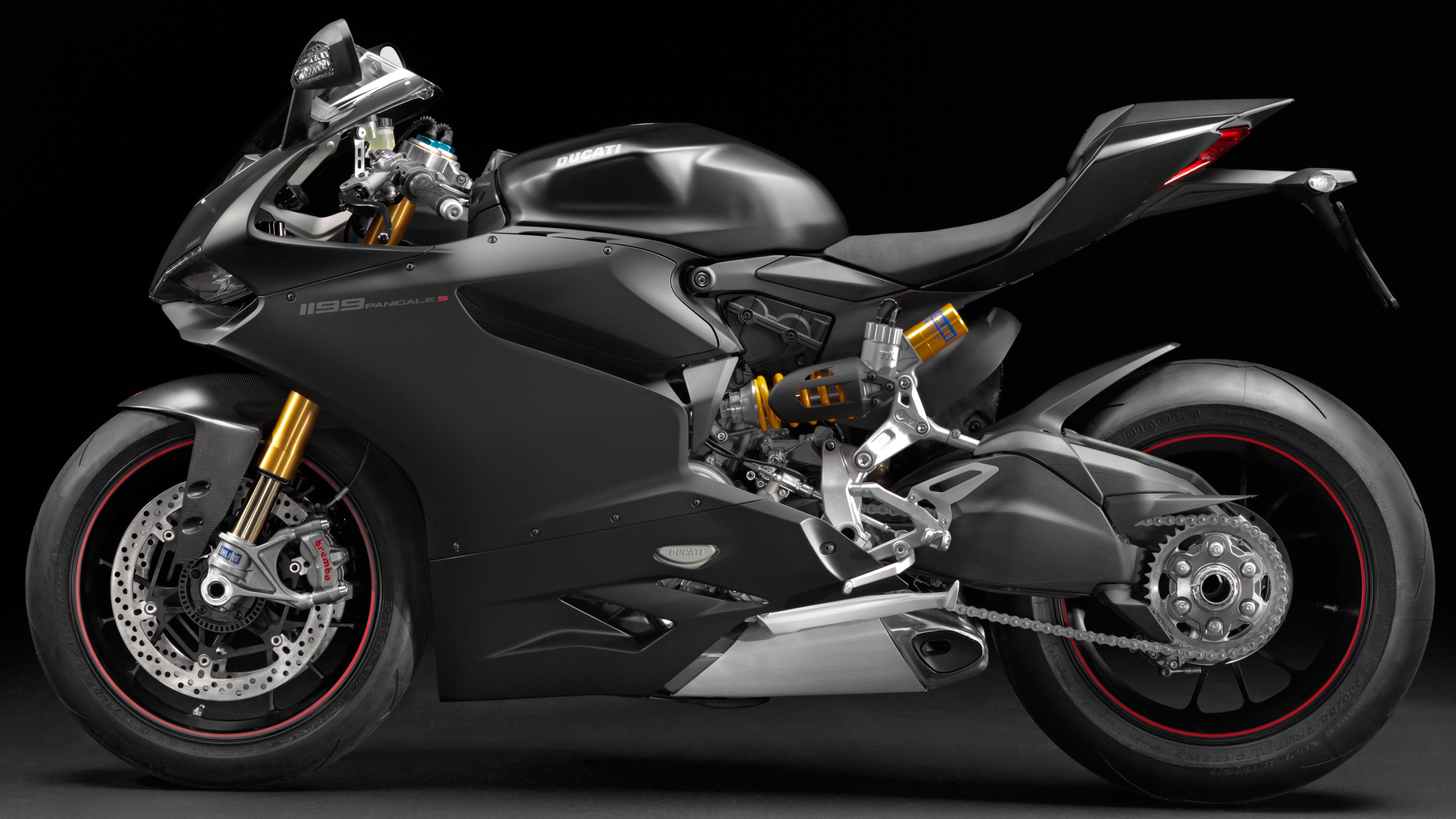 Superbike: Ducati 1199 Panigale Superleggera, A superlight version of a popular racing motorcycle. 3840x2160 4K Background.