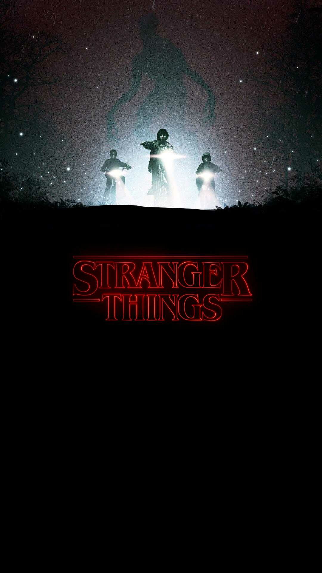 Stranger Things: Received The Saturn Award for Best New Media Television Series in 2017. 1080x1920 Full HD Background.