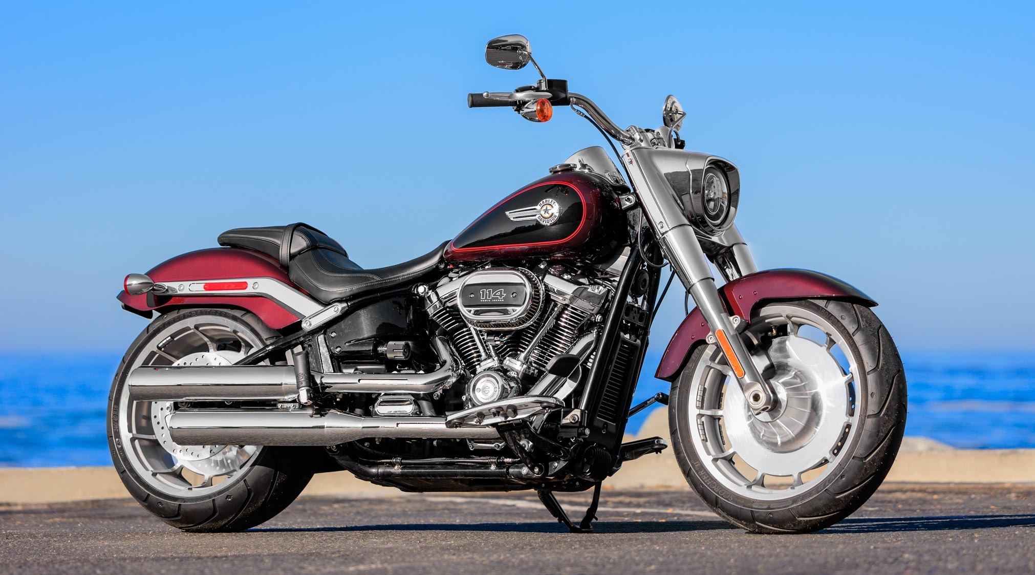 Harley-Davidson Fat Boy 114, Latest model, Motorcycle guide, Total Motorcycle, 2030x1130 HD Desktop
