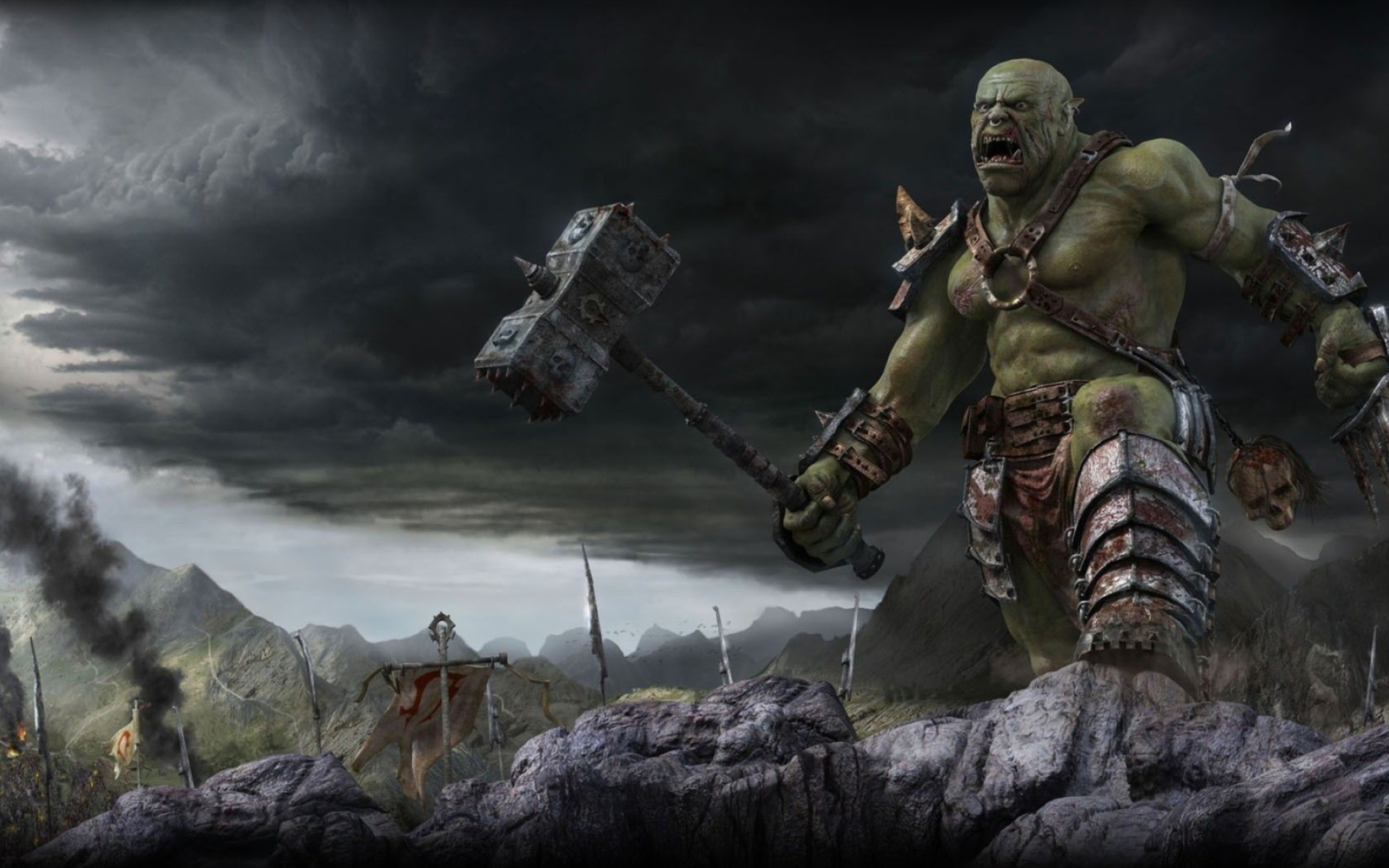 Ogre, Top free backgrounds, Mythical creature, Wallpaper, 2560x1600 HD Desktop
