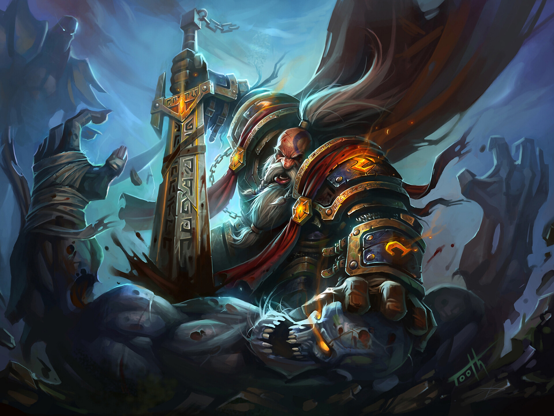 World of Warcraft: WoW, Dwarf, One of the highest-grossing video game franchises of all time. 1920x1440 HD Background.
