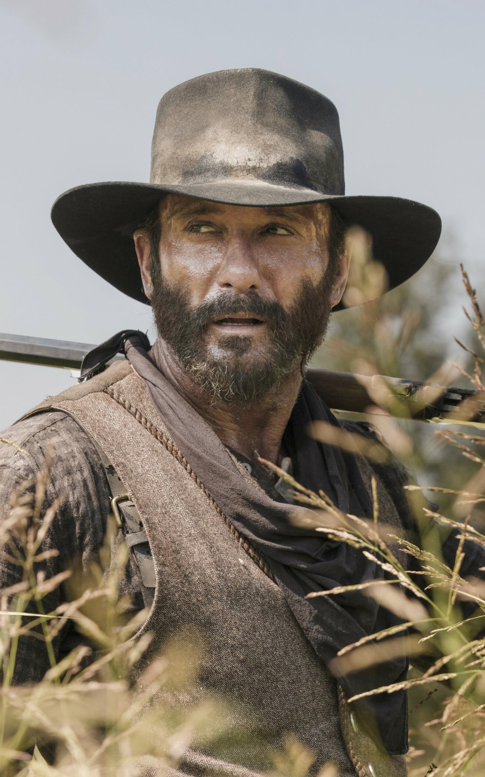 1883 (TV Series): Tim McGraw as James Dutton, A captain in the Confederate States Army during the Civil War. 1600x2560 HD Wallpaper.