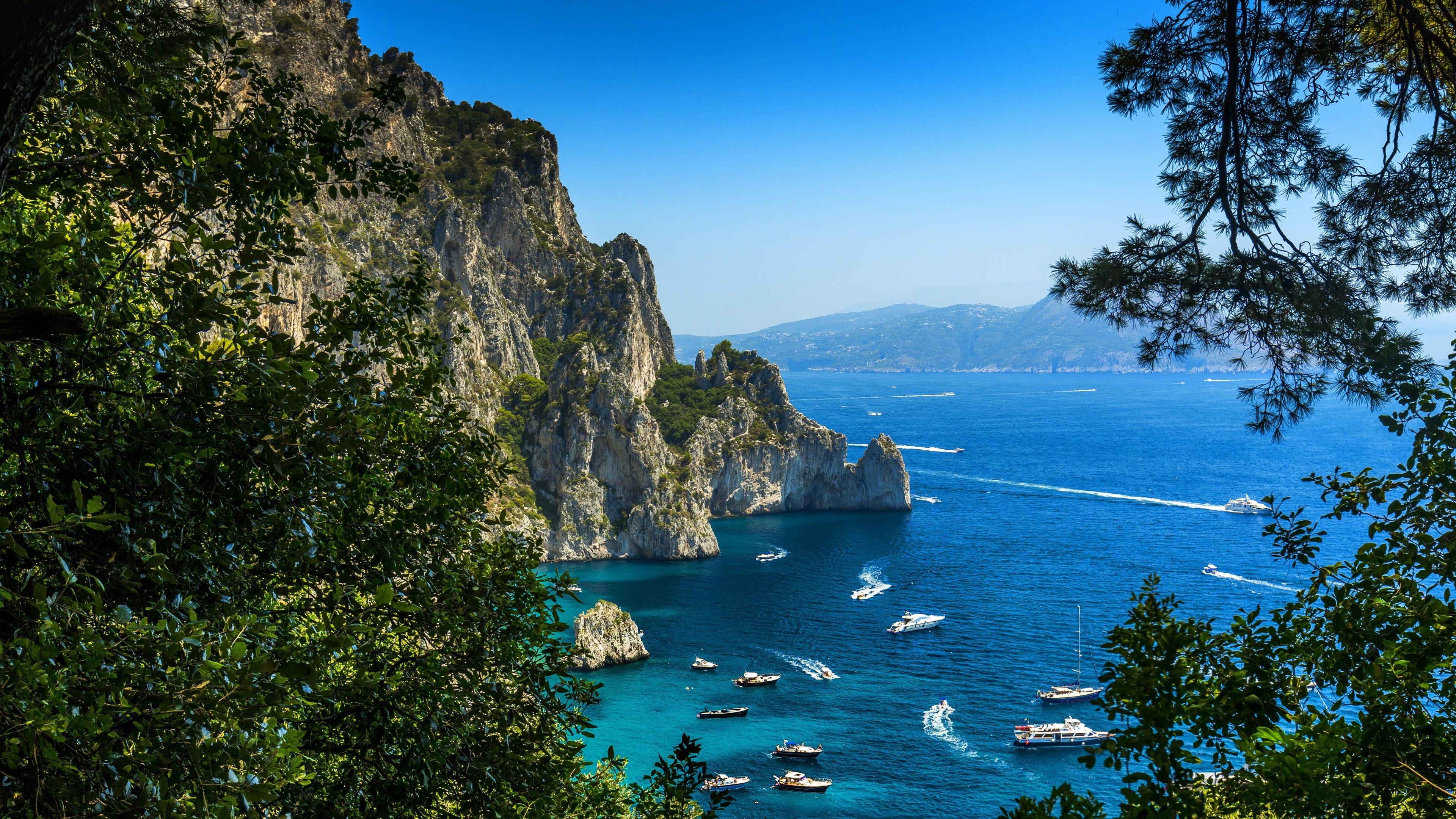 Capri Island, Travels, Island paradise, Coastal beauty, 3840x2160 4K Desktop