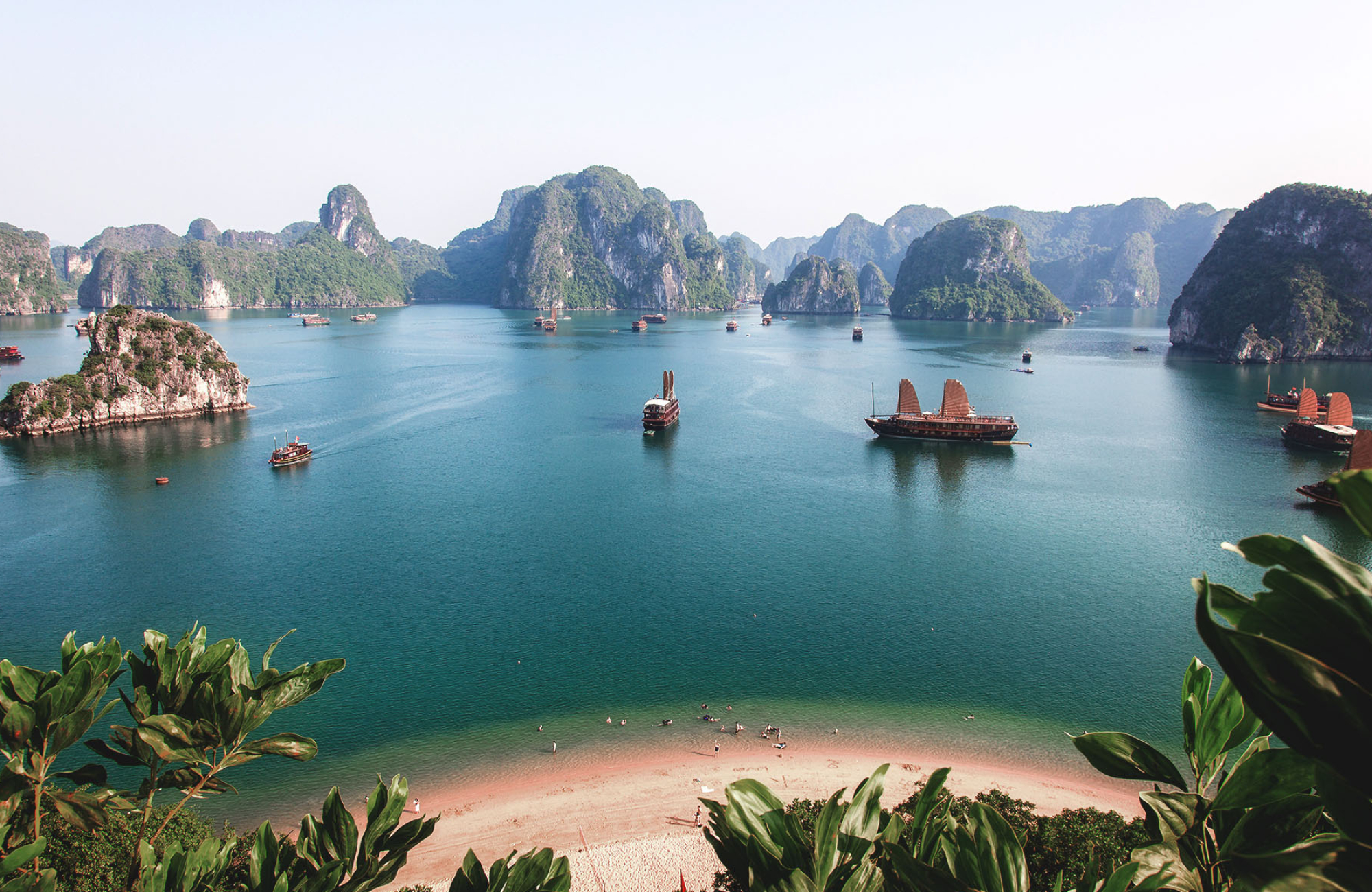 Halong Bay voyage, Vietnam's treasure, Enchanting scenery, Cultural immersion, 2000x1300 HD Desktop