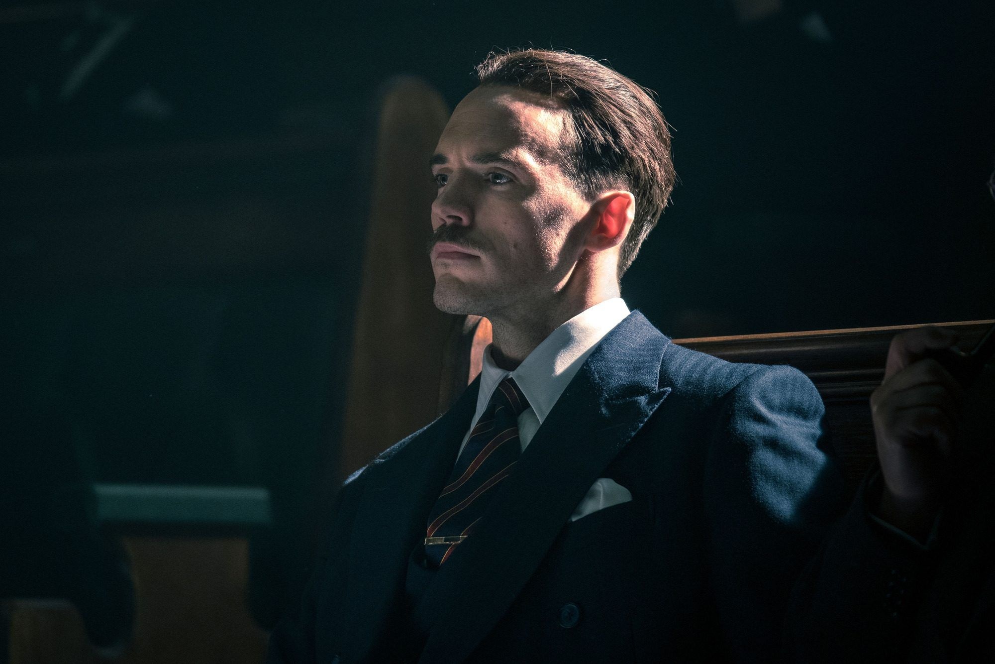 Sam Claflin: Joined the fifth season of the BBC's Peaky Blinders, as Oswald Mosley. 2000x1340 HD Background.