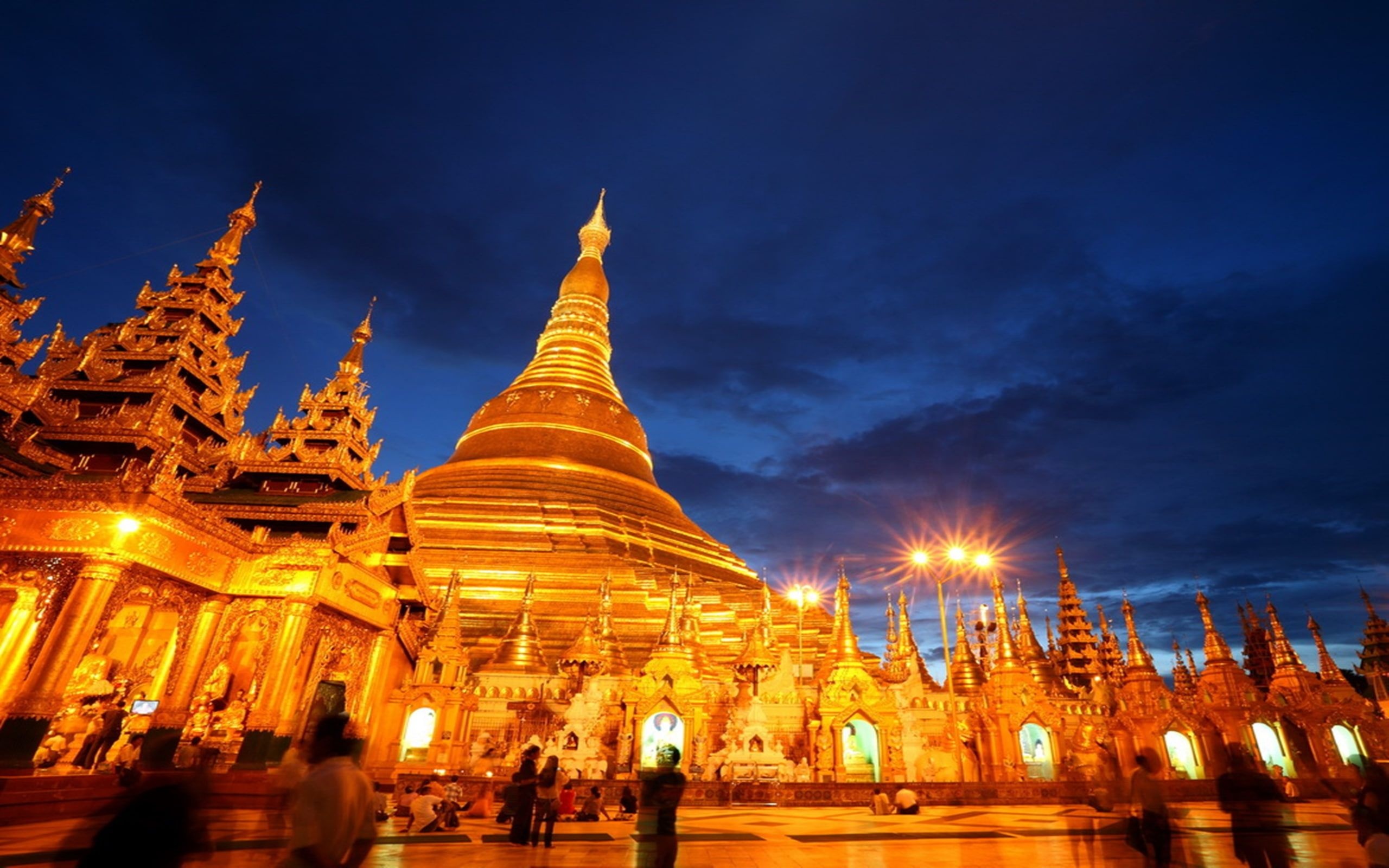 Shwedagon Pagoda, Yangon 1024, 2k wallpaper, Cultural icon, 2560x1600 HD Desktop